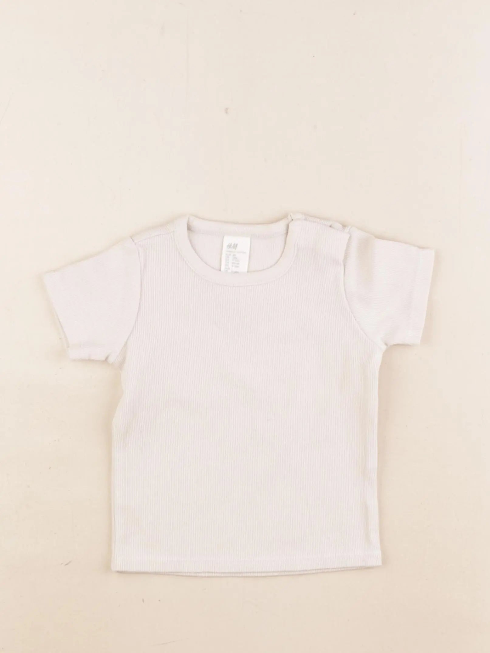 H&M - tee-shirt beige - 9/12 mois