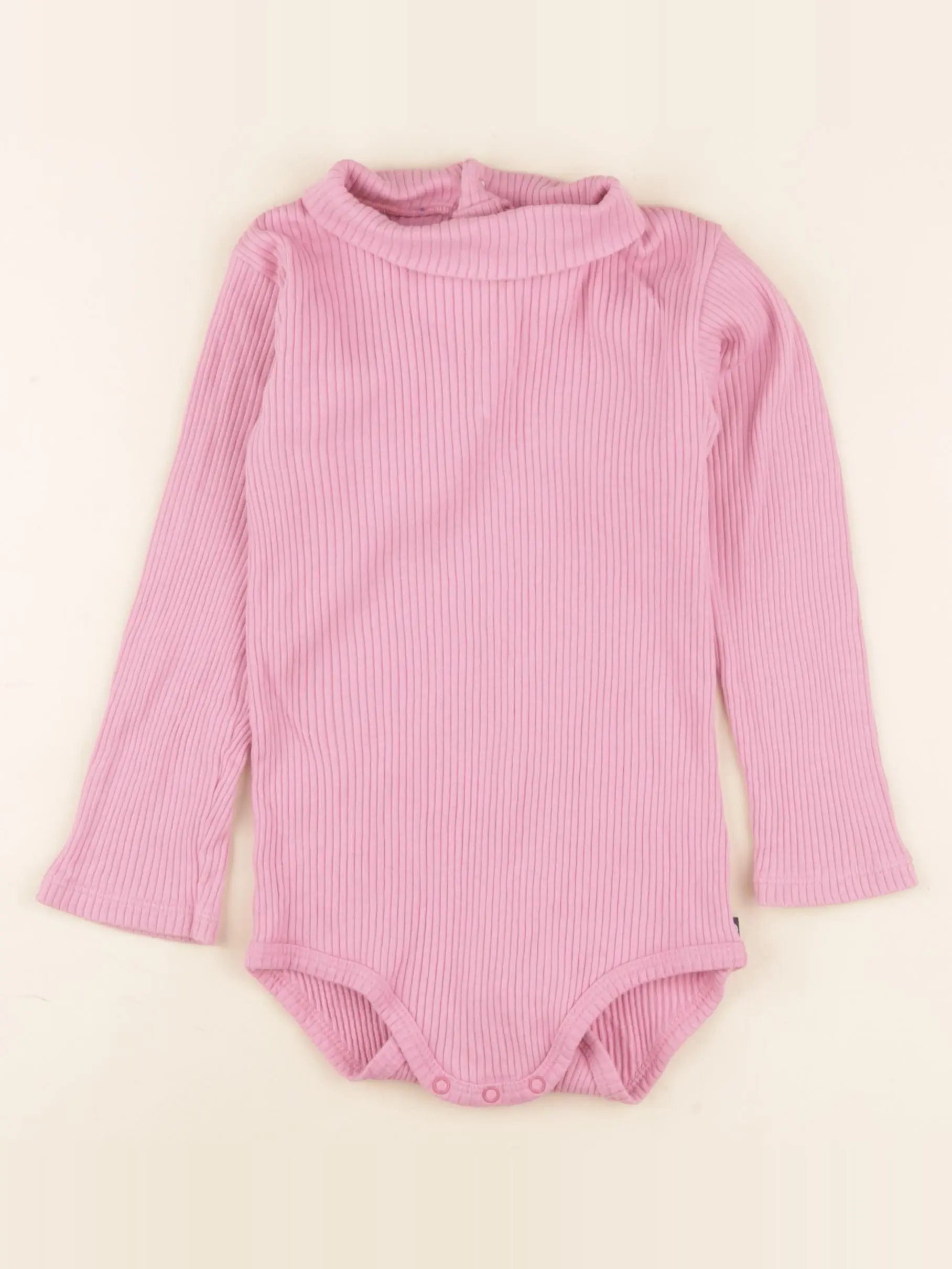 Petit Bateau - body à col rose - 36 mois