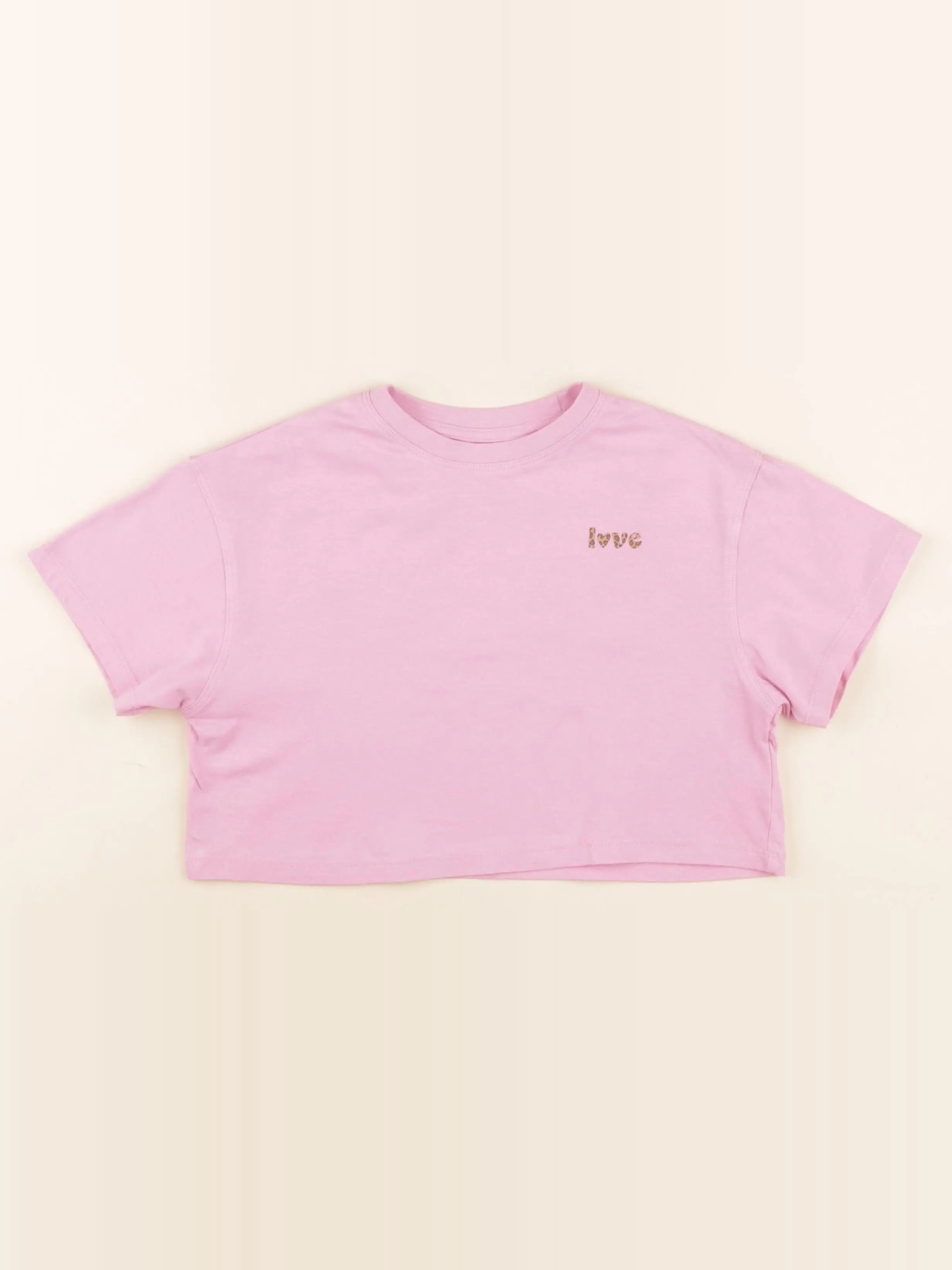 Vertbaudet - tee-shirt violet - 4 ans
