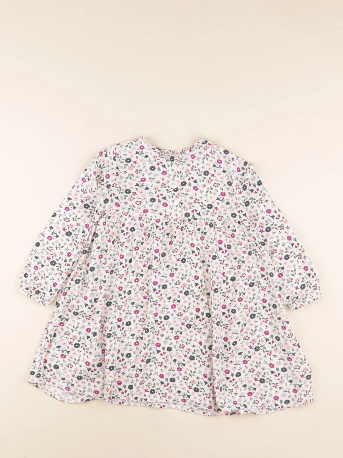 Vertbaudet - robe beige - 4 ans