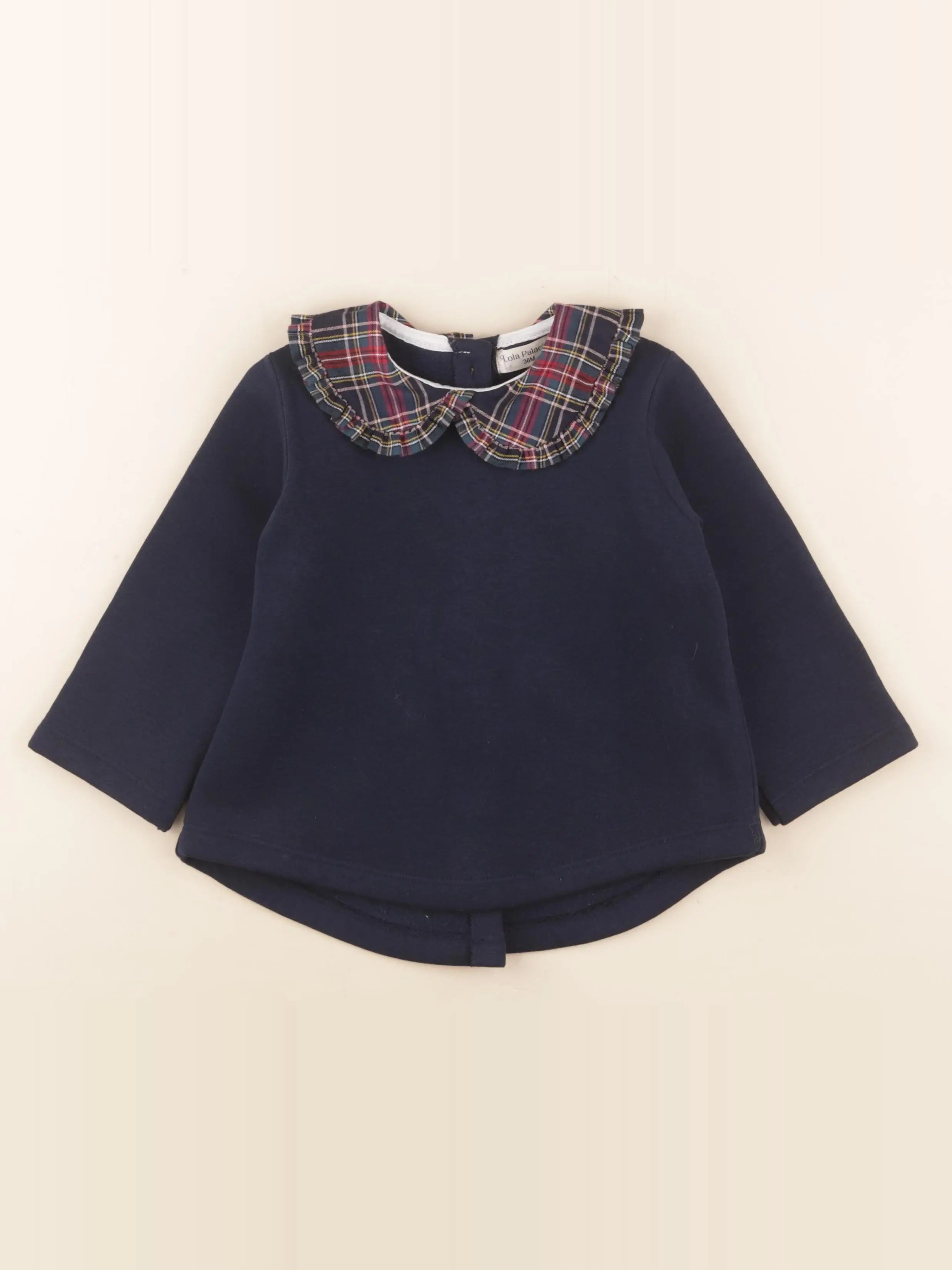 Lola Palacios - sweat bleu - 36 mois