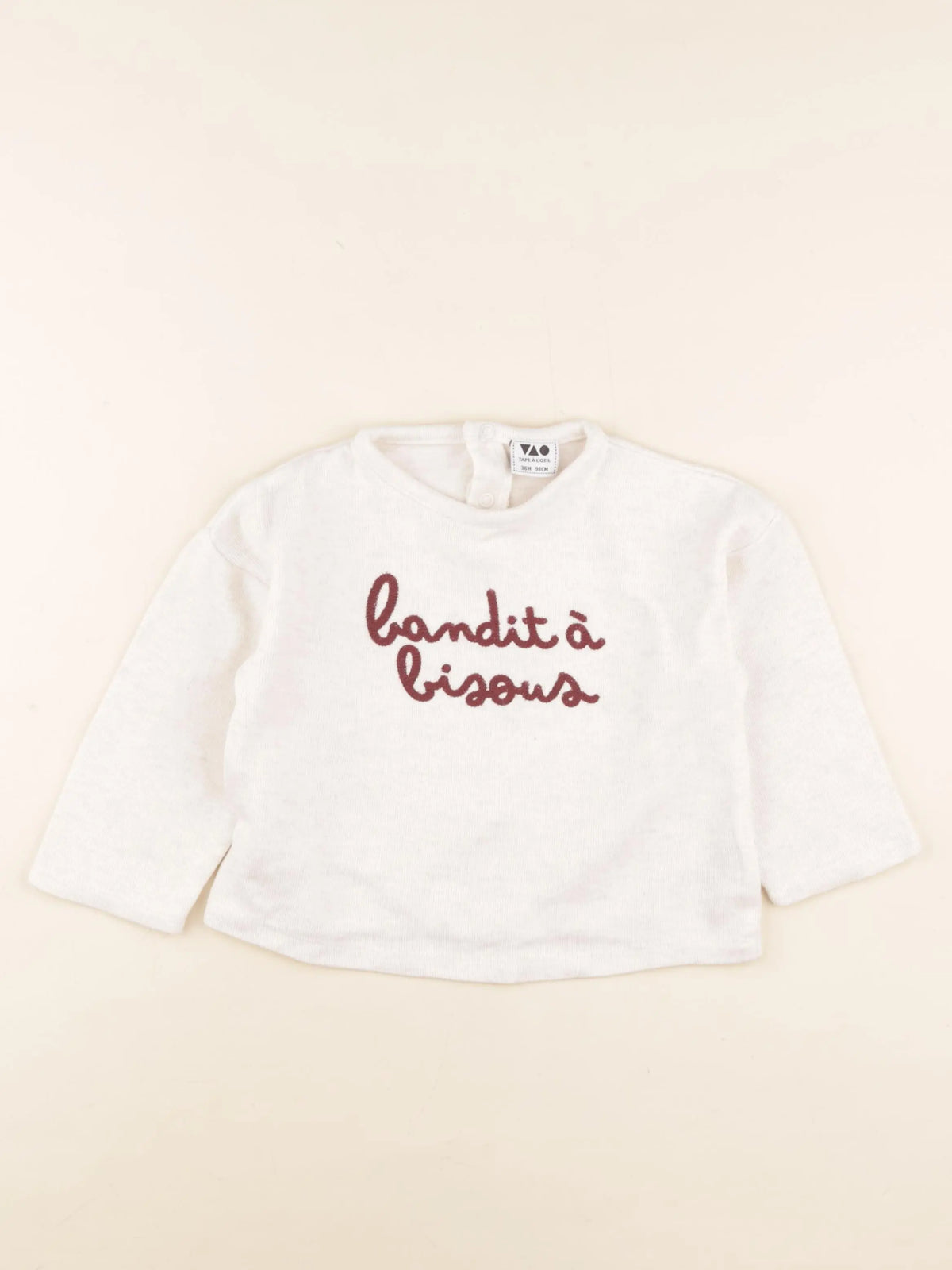 Tape à l'oeil - sweat beige - 36 mois