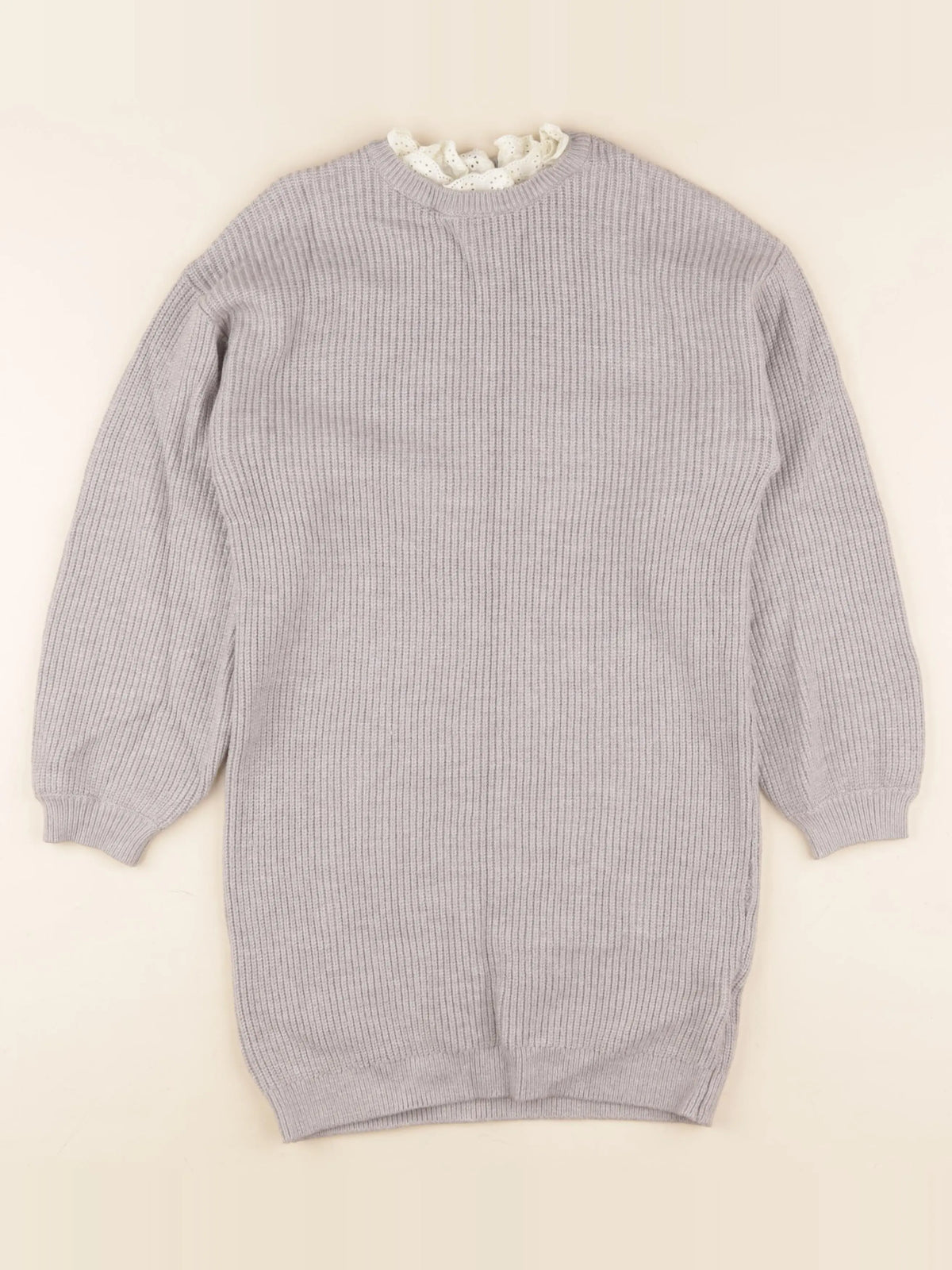 Vertbaudet - robe gris - 8 ans