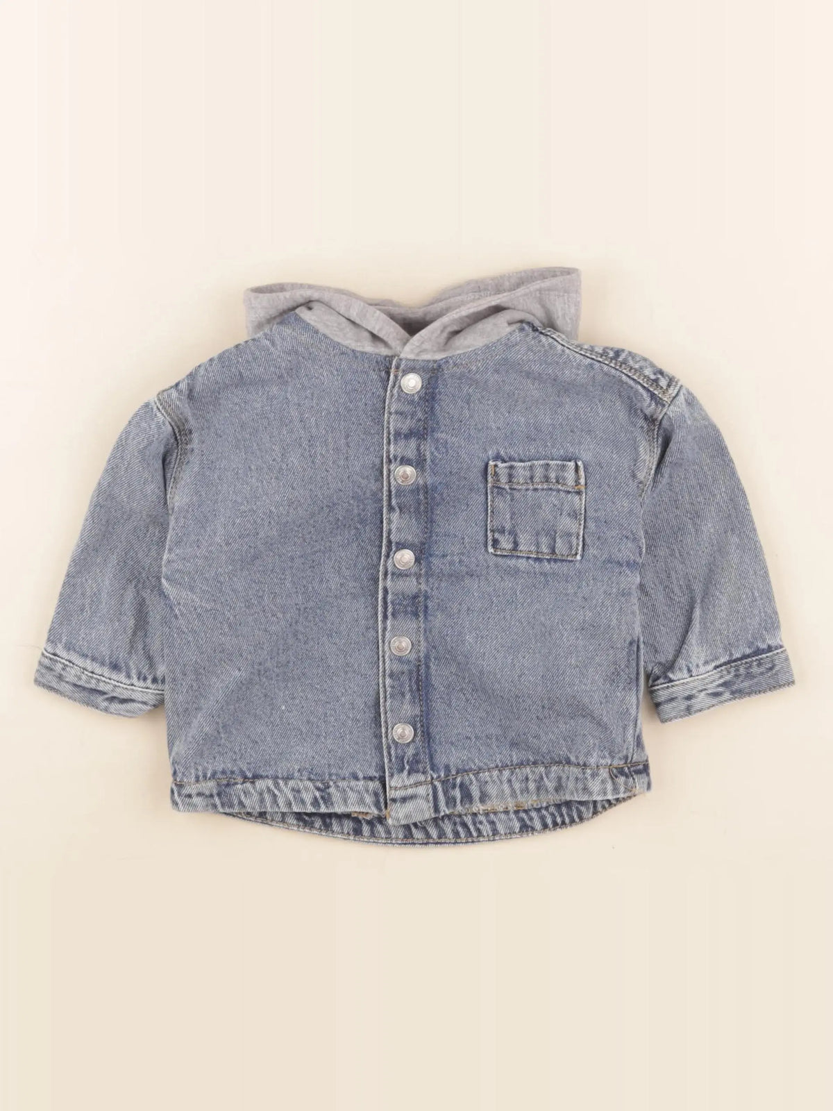 Vertbaudet - chemise bleu - 9 mois