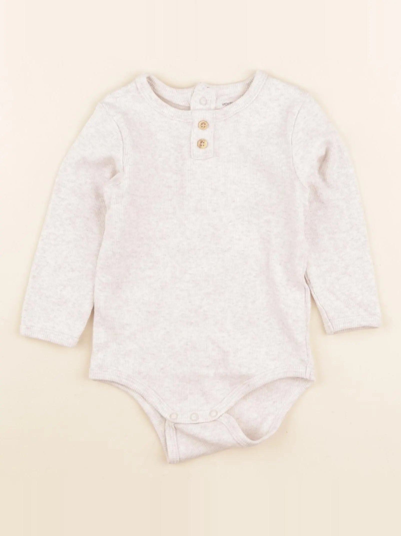Vertbaudet - body beige - 9 mois