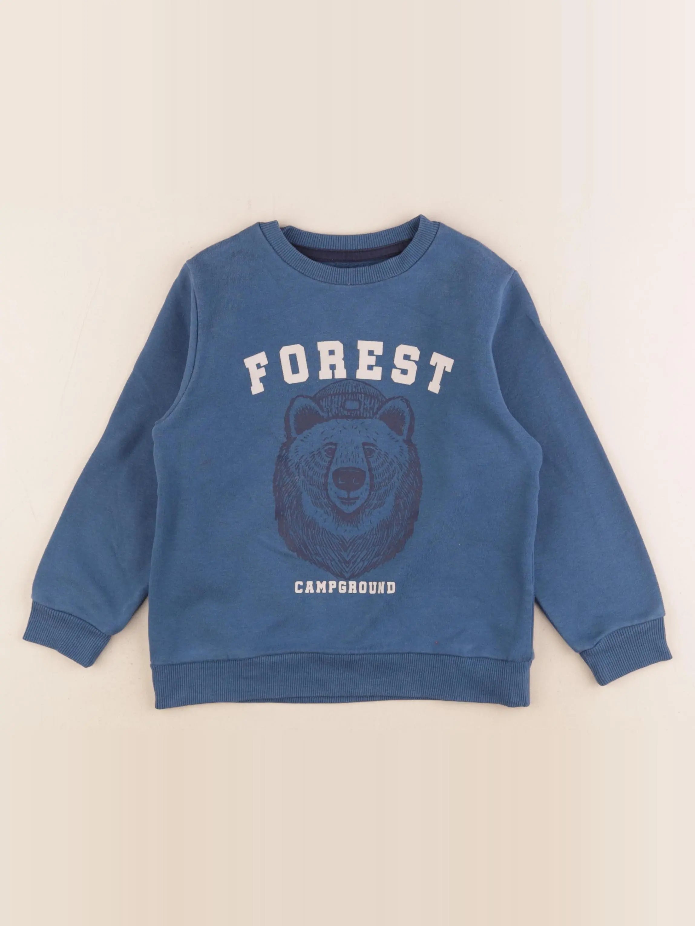 Vertbaudet - sweat bleu - 5 ans