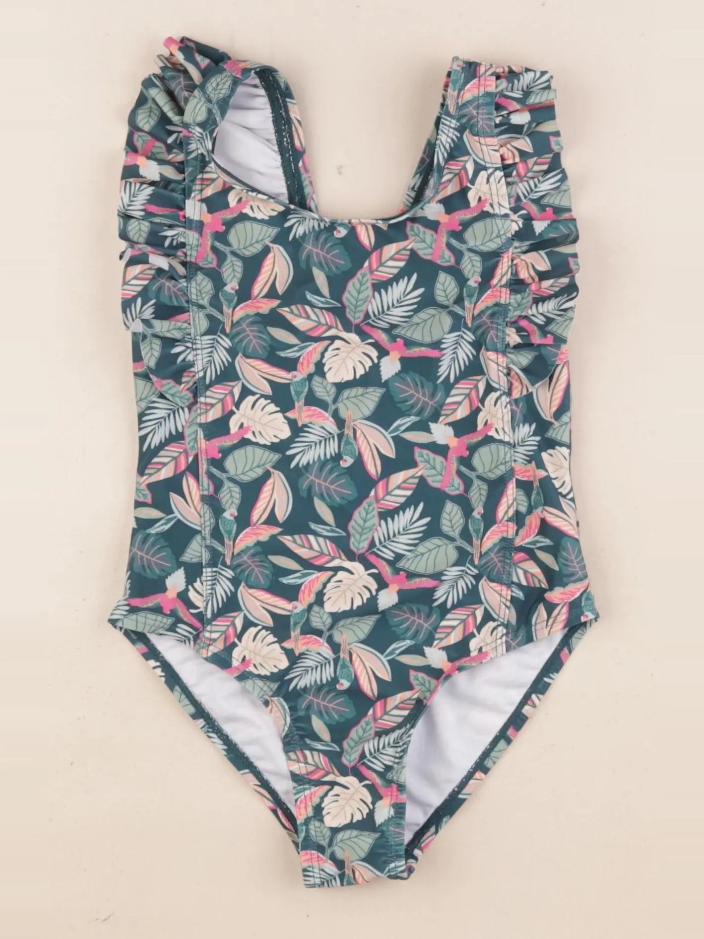 Vertbaudet - maillot de bain vert - 4 ans
