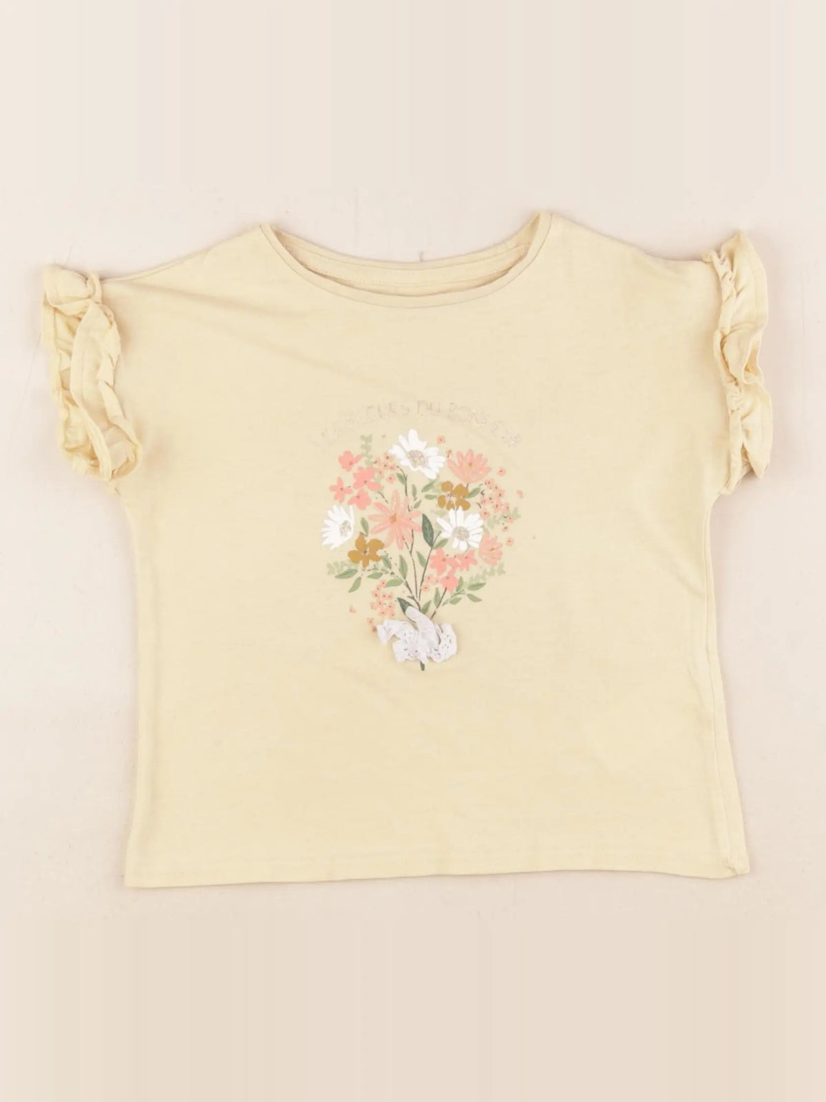 Vertbaudet - tee-shirt jaune - 3 ans
