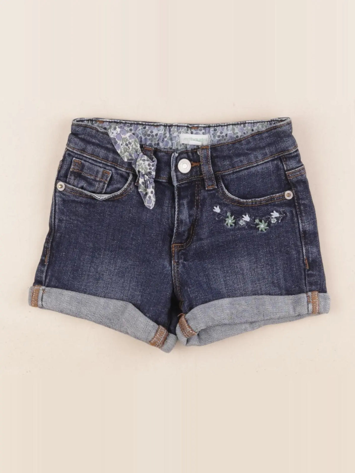 Vertbaudet - short bleu - 4 ans