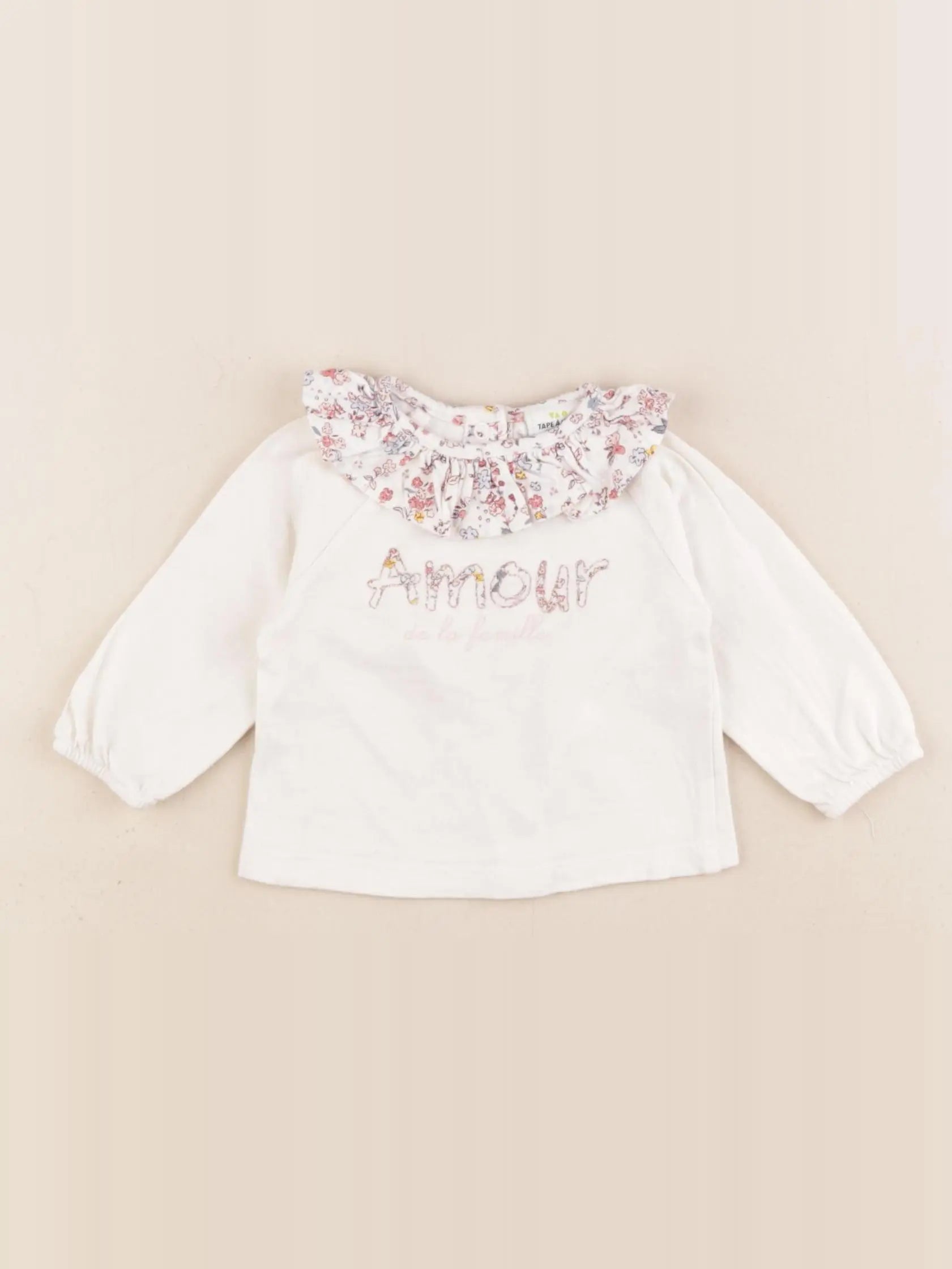 Tape à l'oeil - tee-shirt beige - 1 mois