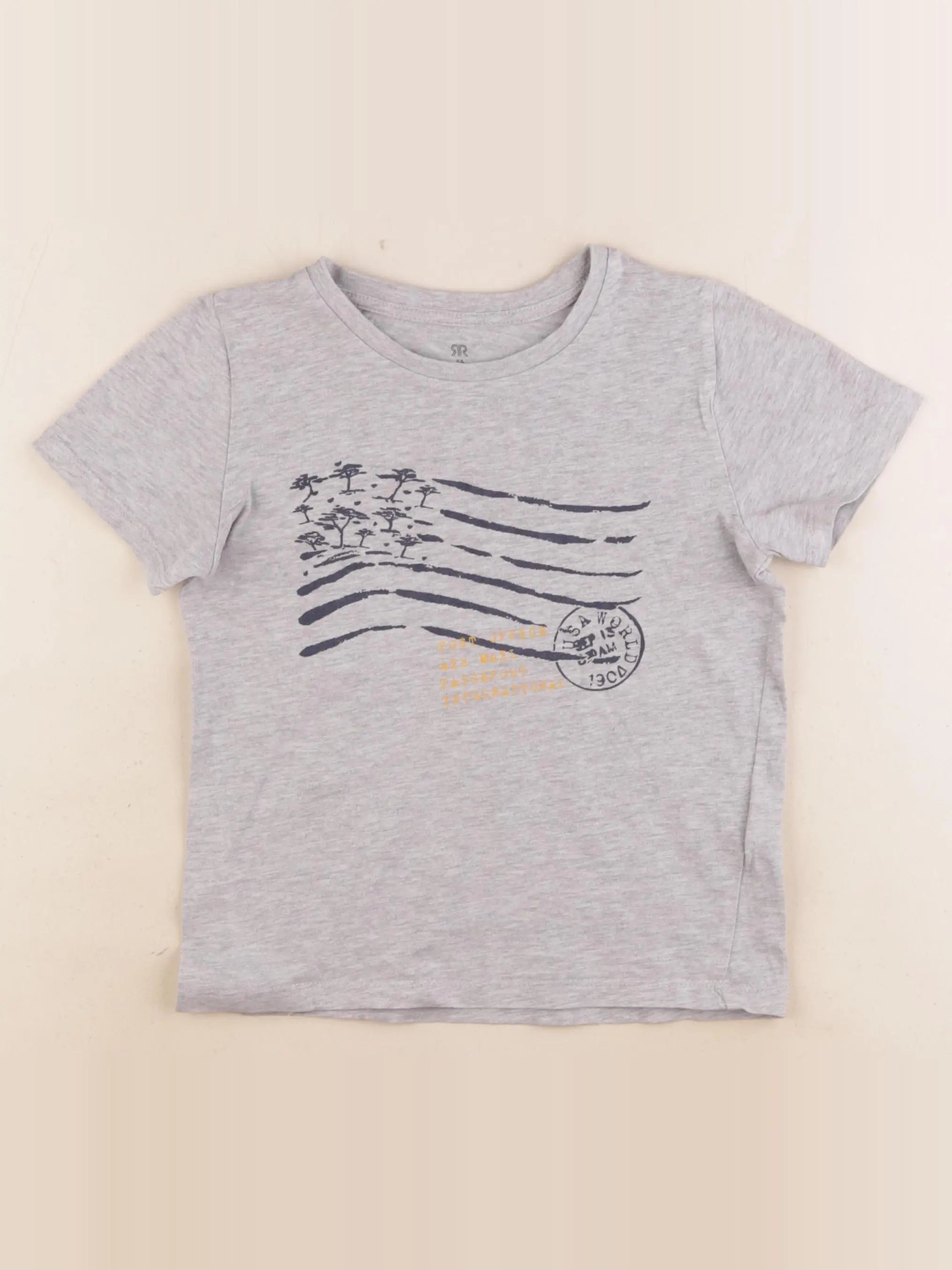 La Redoute - tee-shirt gris - 6 ans