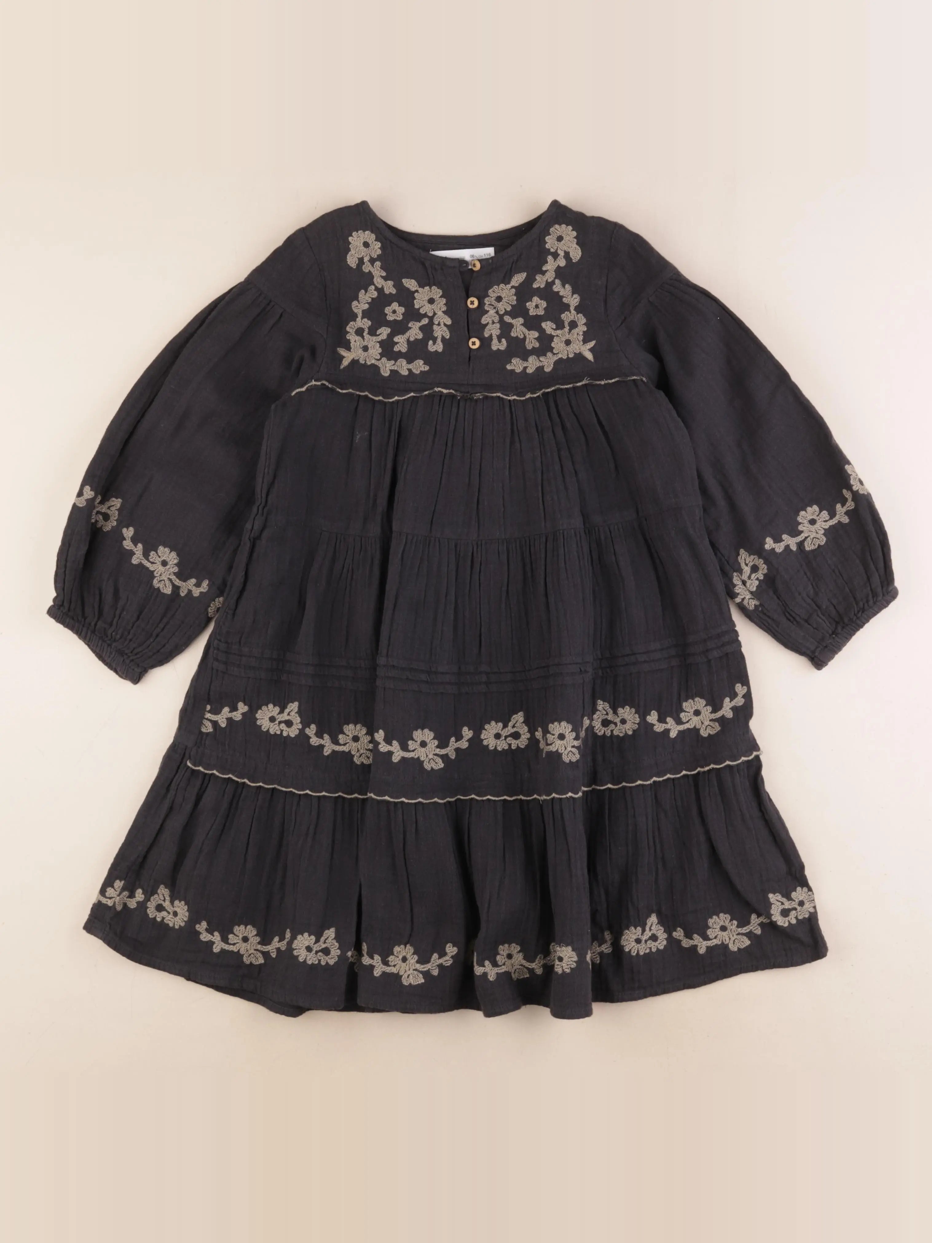 Zara - robe gris - 6 ans