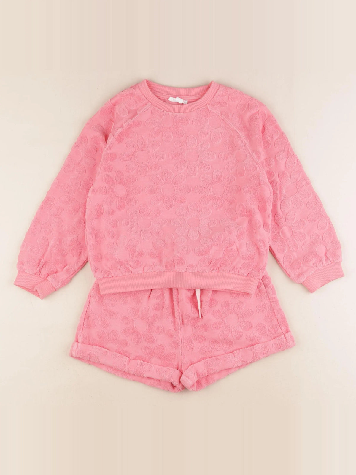 Vertbaudet - ensemble rose - 4 ans