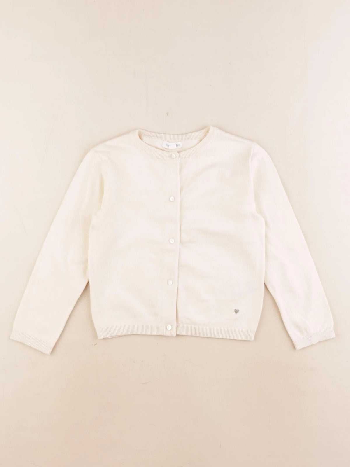 Vertbaudet - gilet beige - 4 ans
