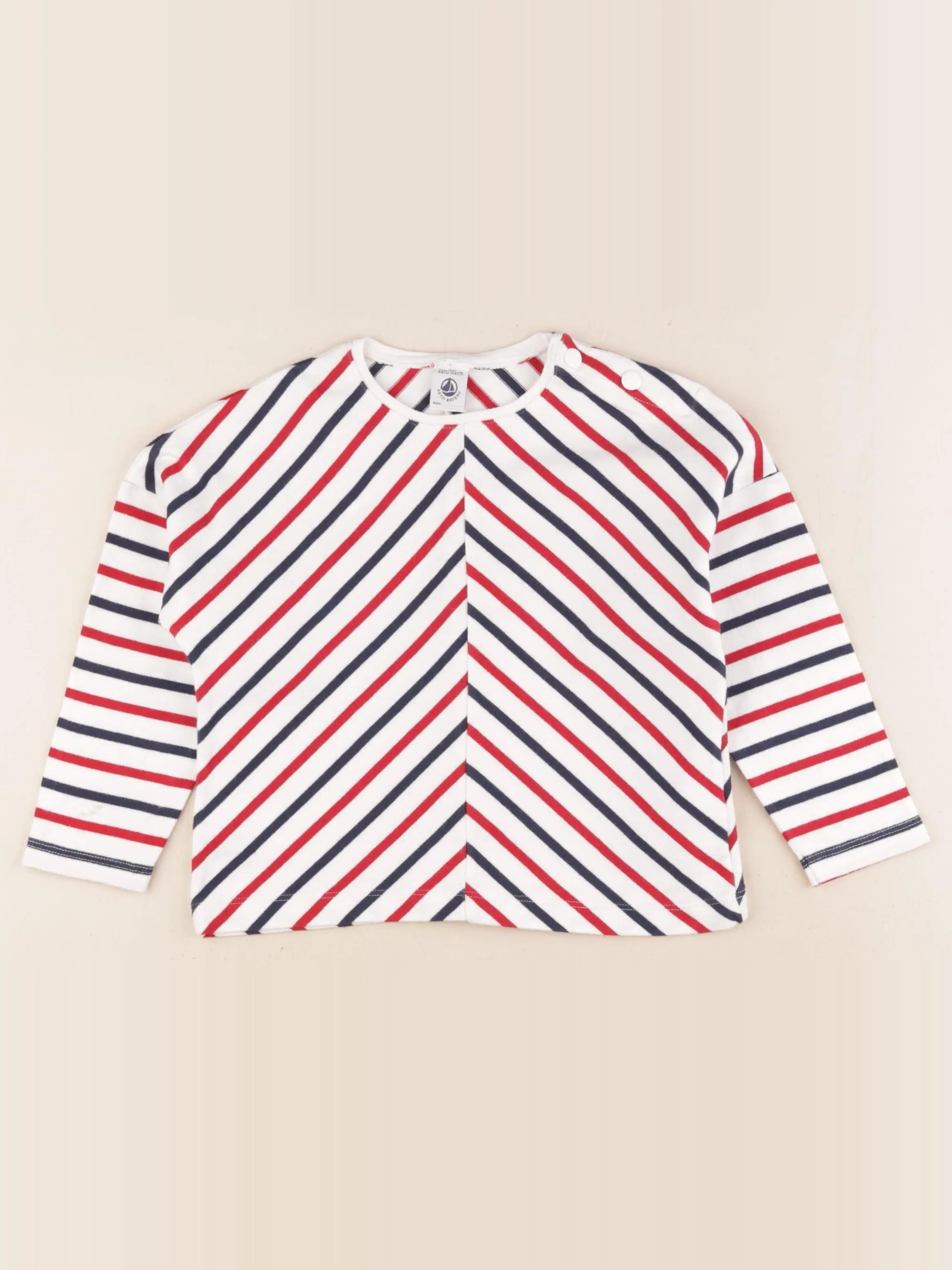 Petit Bateau - sweat multicolore - 4 ans