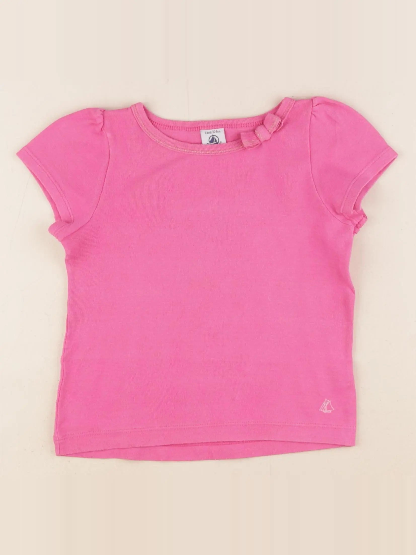Petit Bateau - tee-shirt rose - 4 ans