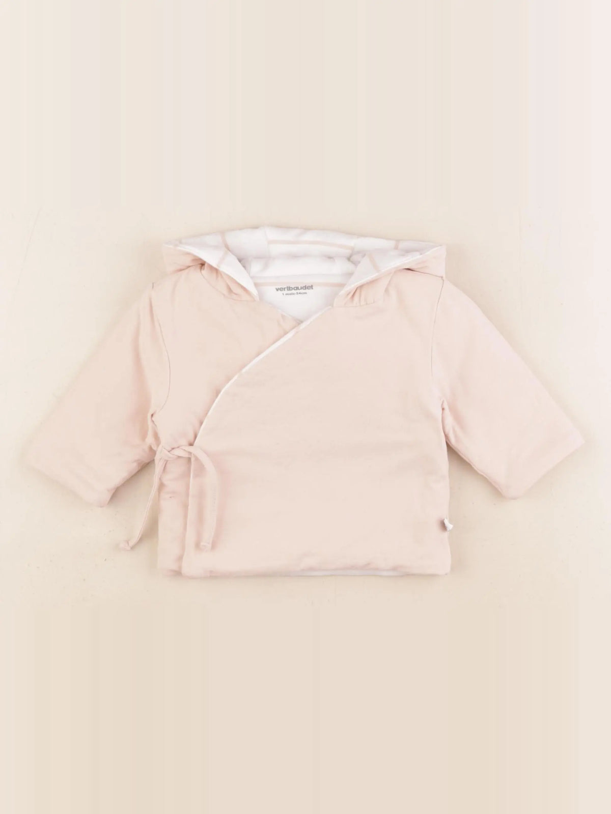 Vertbaudet - sweat rose - 1 mois