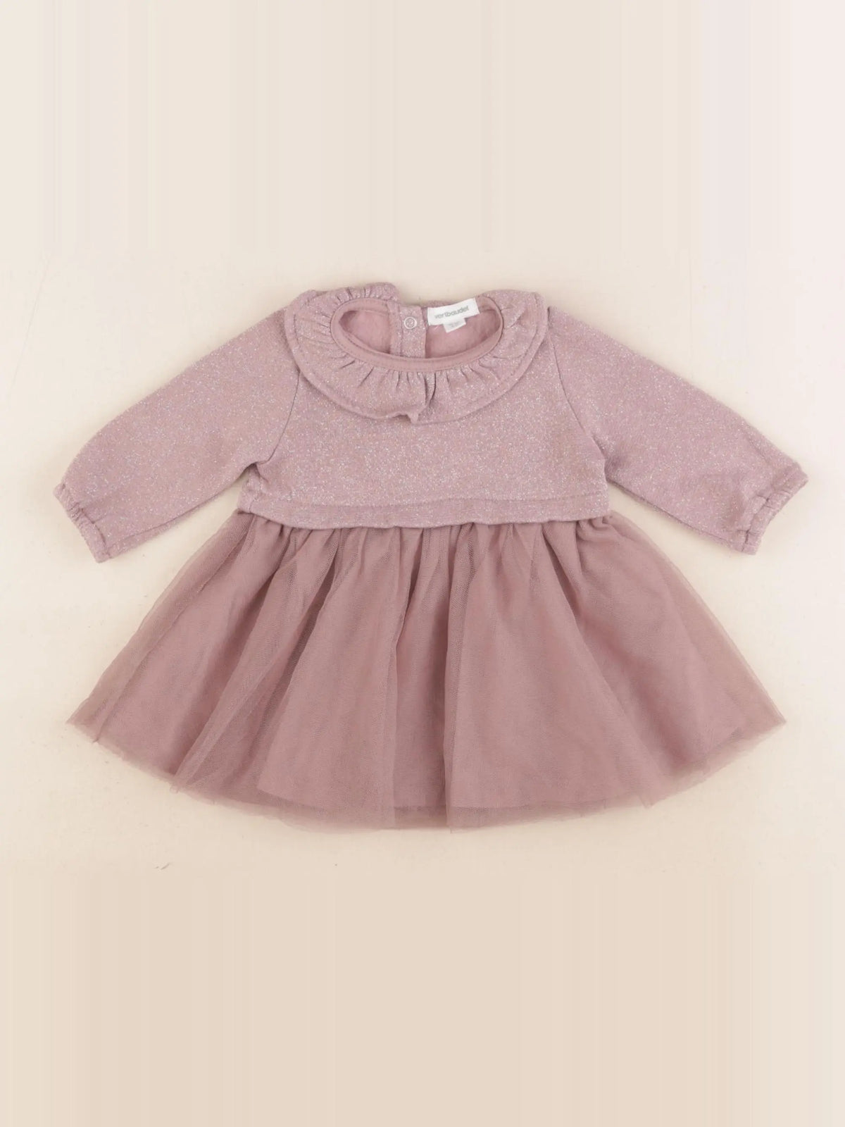 Vertbaudet - robe violet - 3 mois