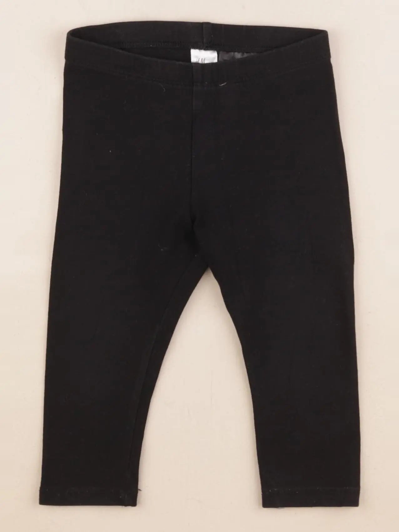 H&M - legging noir - 9/12 mois