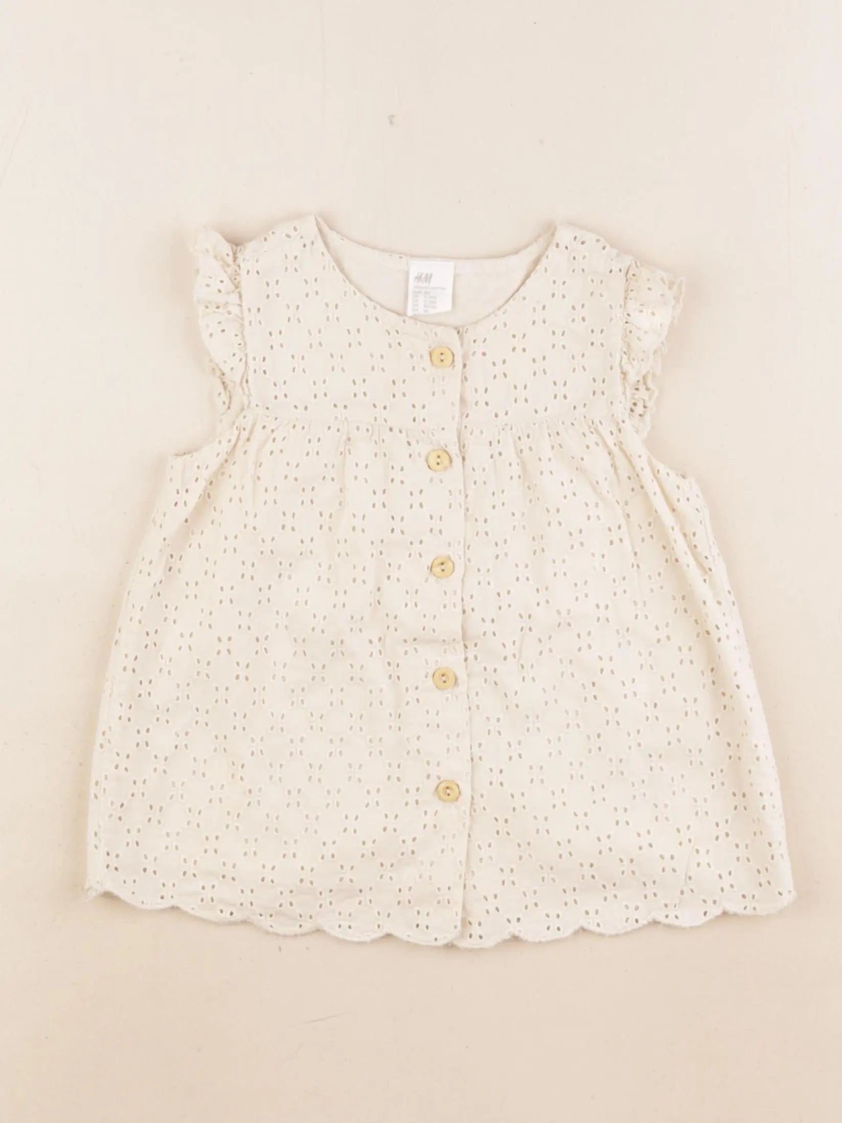 H&M - robe beige - 9/12 mois
