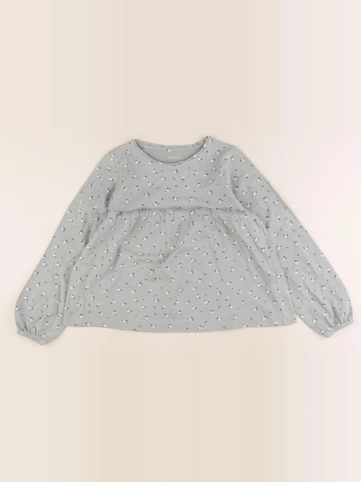 Vertbaudet - tee-shirt vert - 8 ans