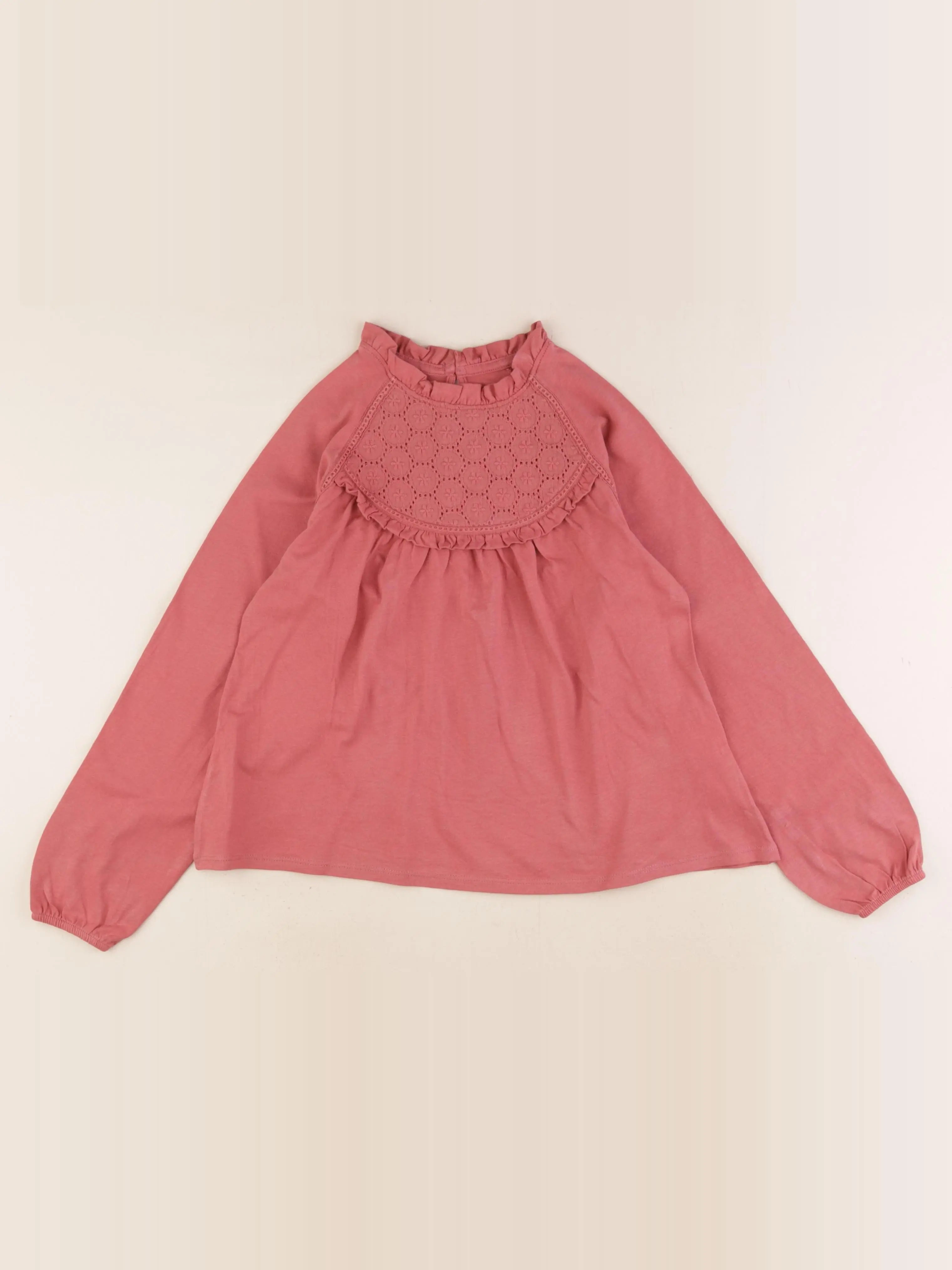 Vertbaudet - tee-shirt rose - 8 ans