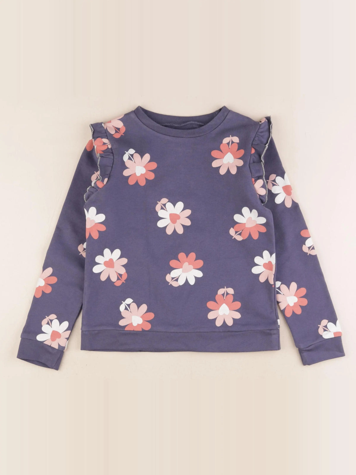Vertbaudet - sweat bleu - 8 ans
