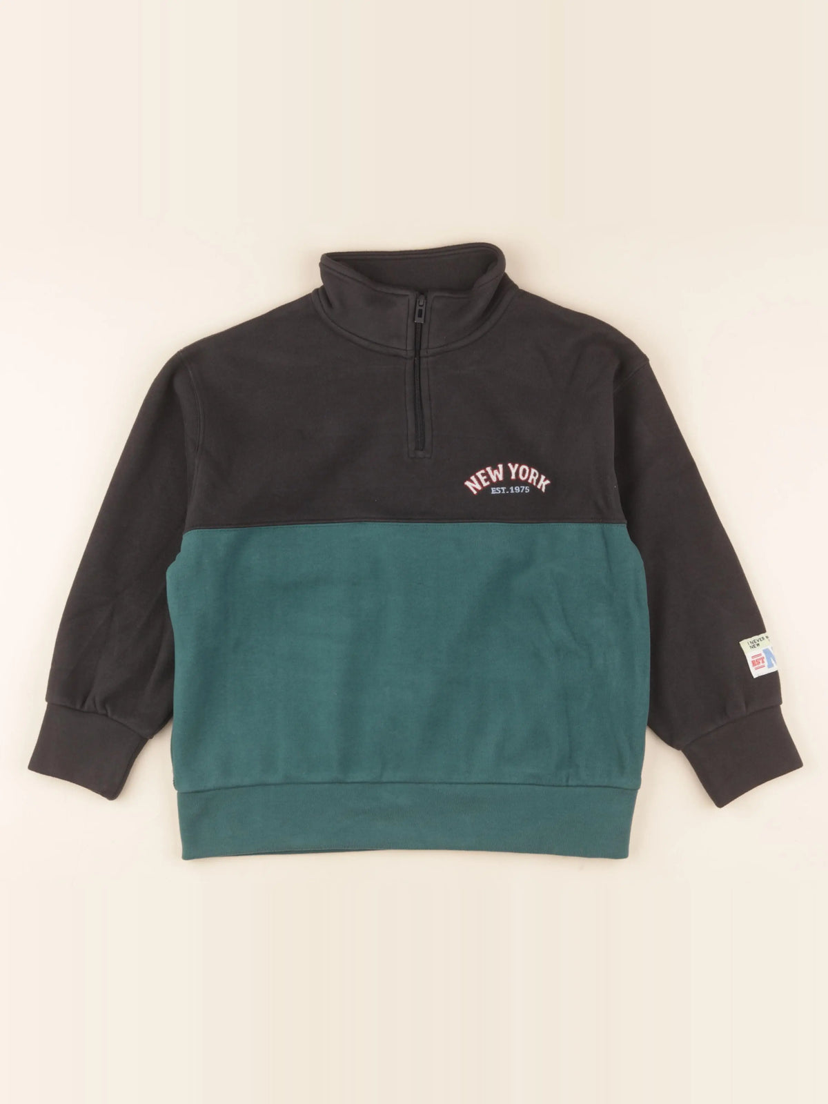 Zara - polaire gris, vert - 7/8 ans