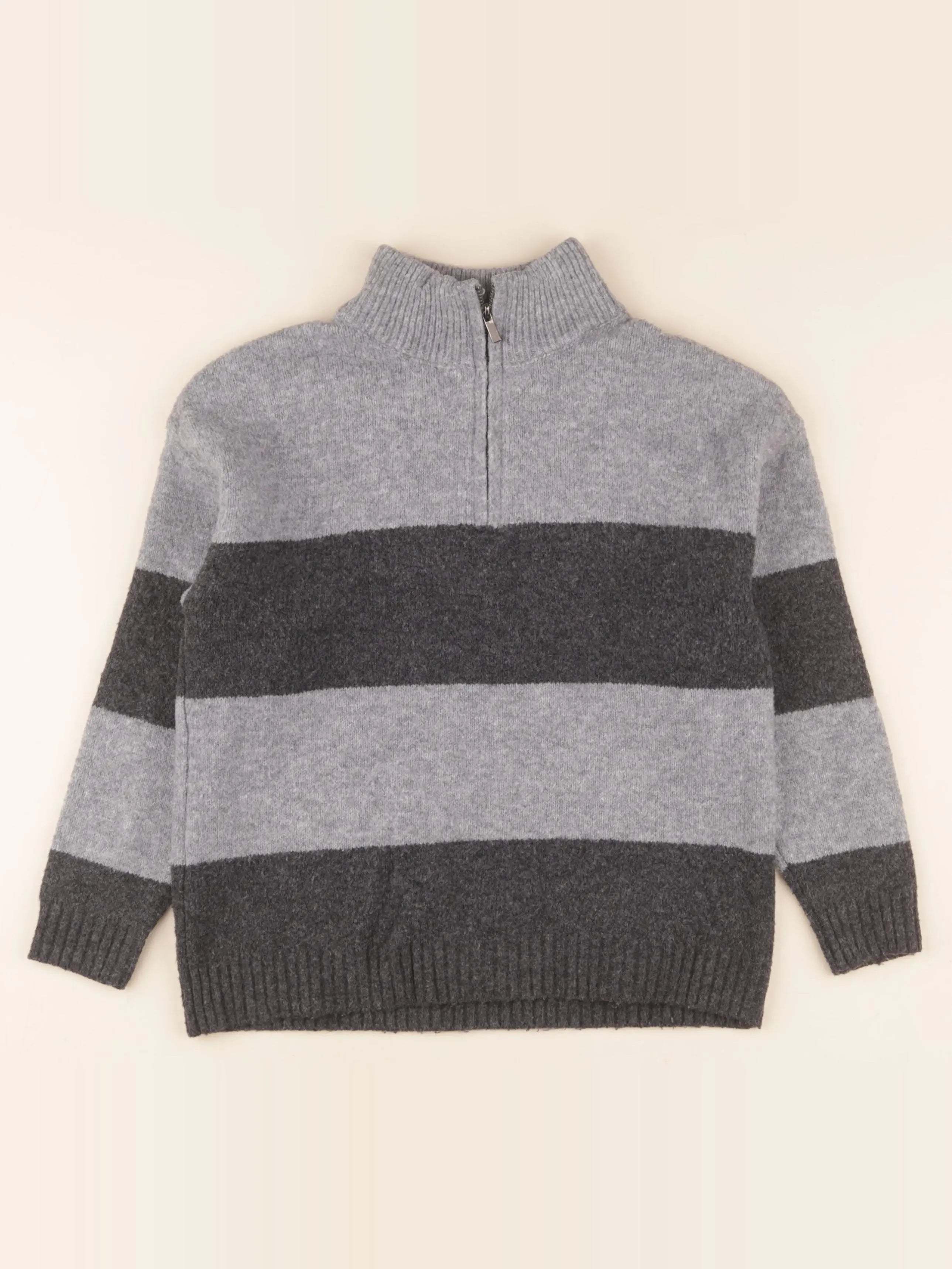 Mango - pull gris - 7/8 ans