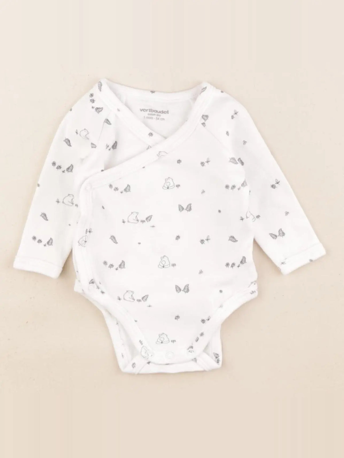 Vertbaudet - body blanc - 1 mois