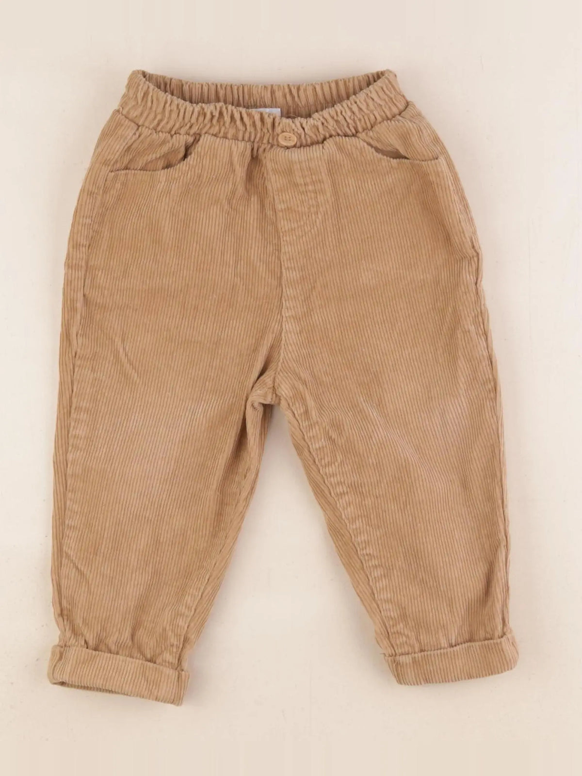 Vertbaudet - pantalon marron - 12 mois