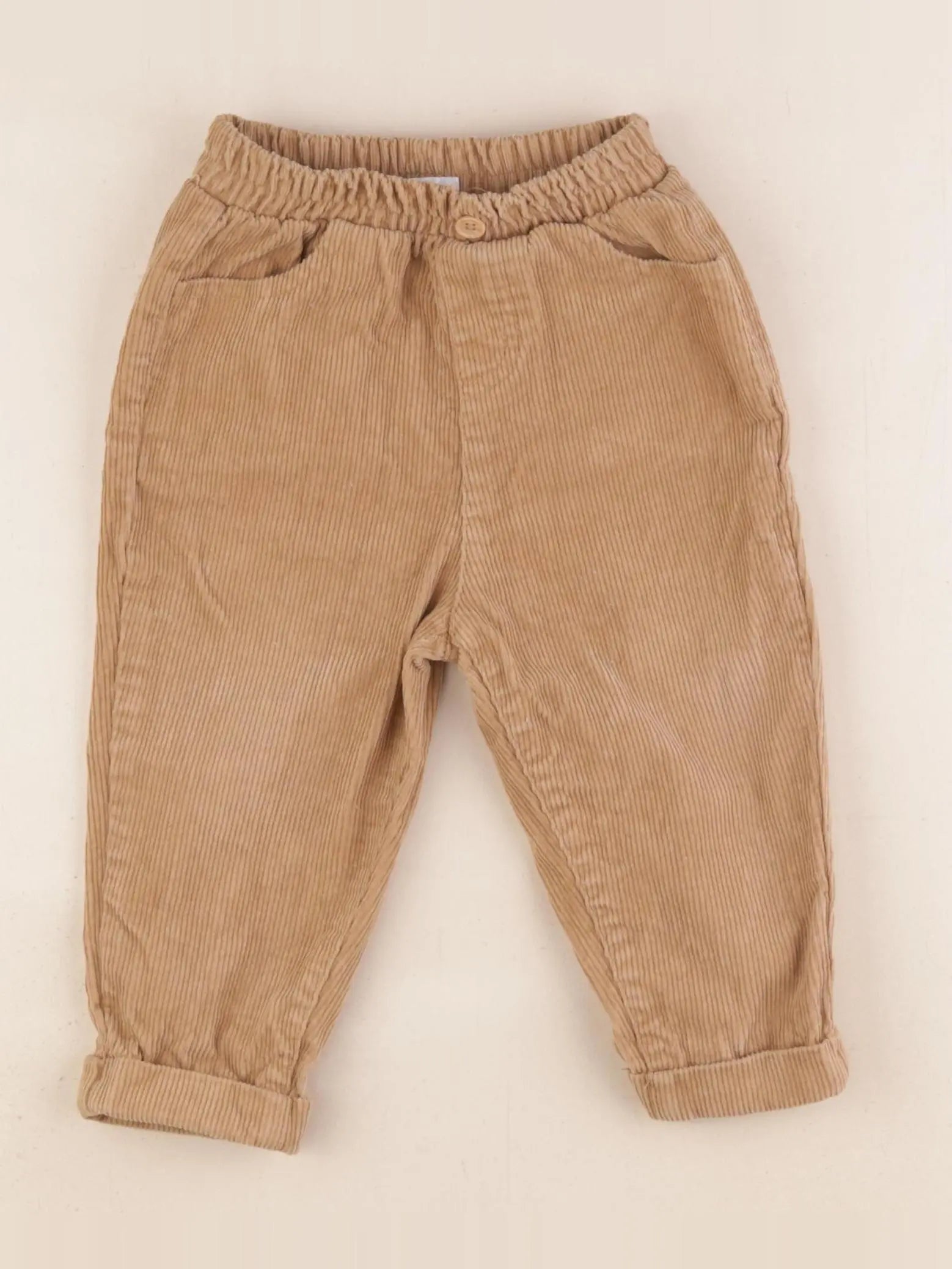 Vertbaudet - pantalon marron - 12 mois