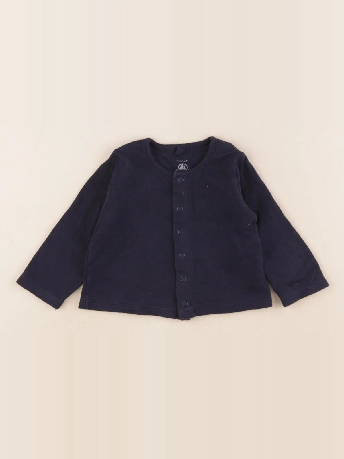Petit Bateau - gilet bleu - 12 mois