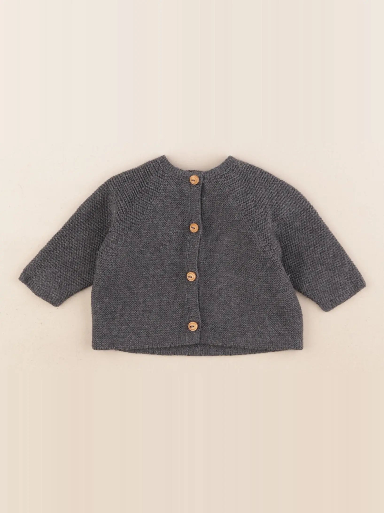 Zara - gilet gris - 0/1 mois