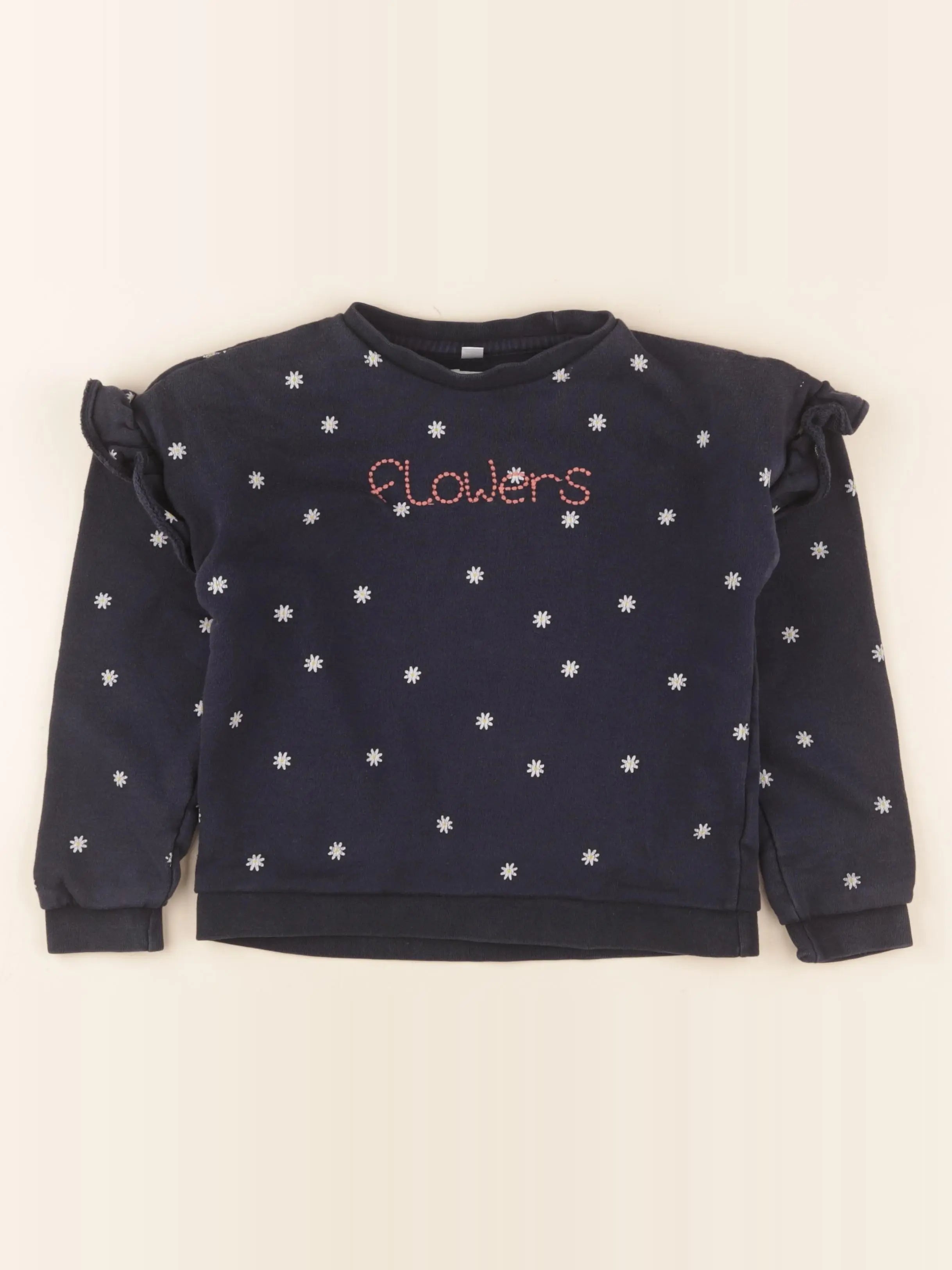 Vertbaudet - sweat bleu - 8 ans