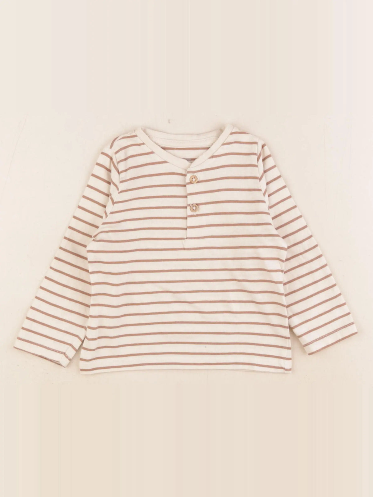 Vertbaudet - tee-shirt beige - 18 mois