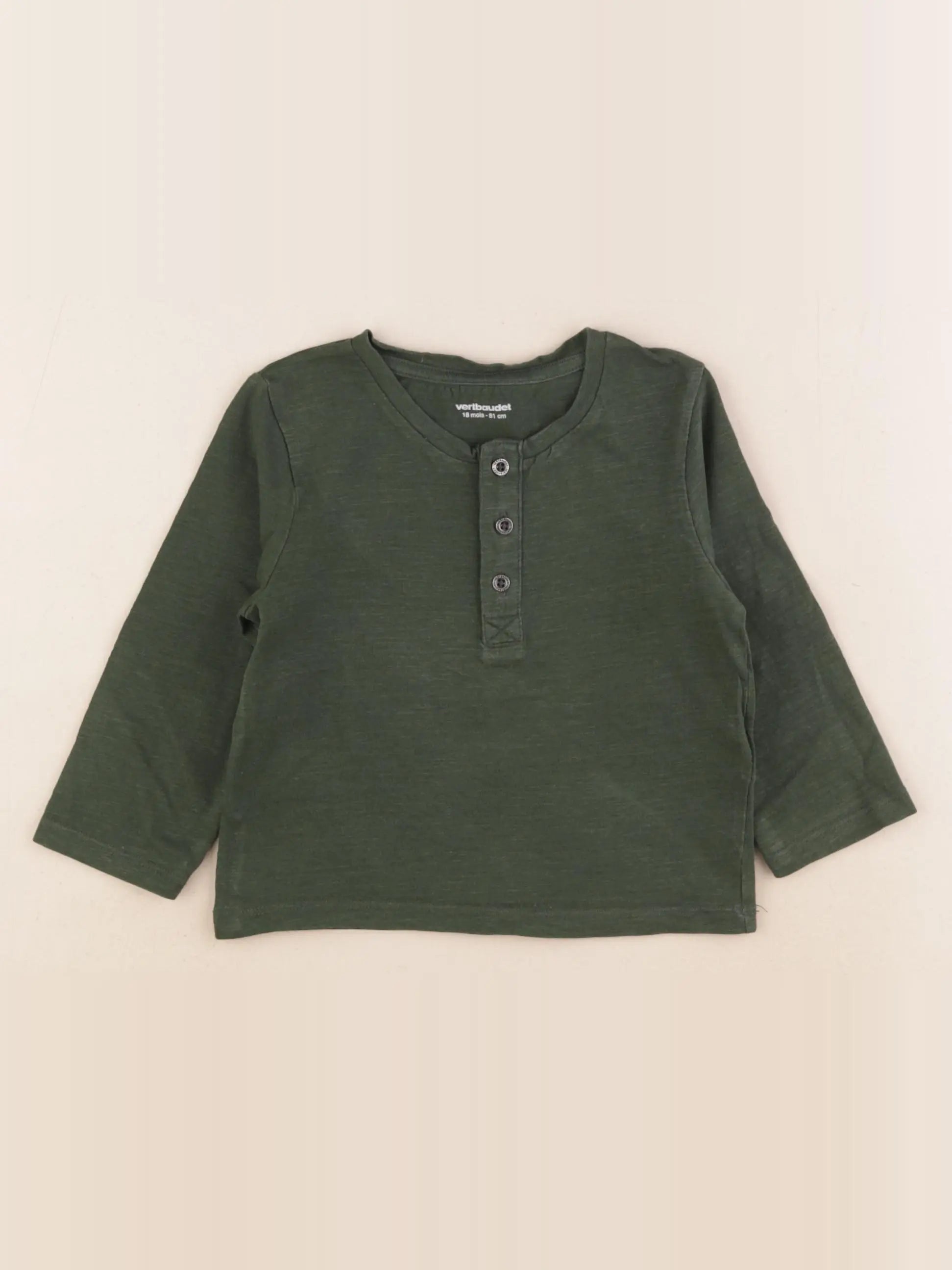 Vertbaudet - tee-shirt vert - 18 mois
