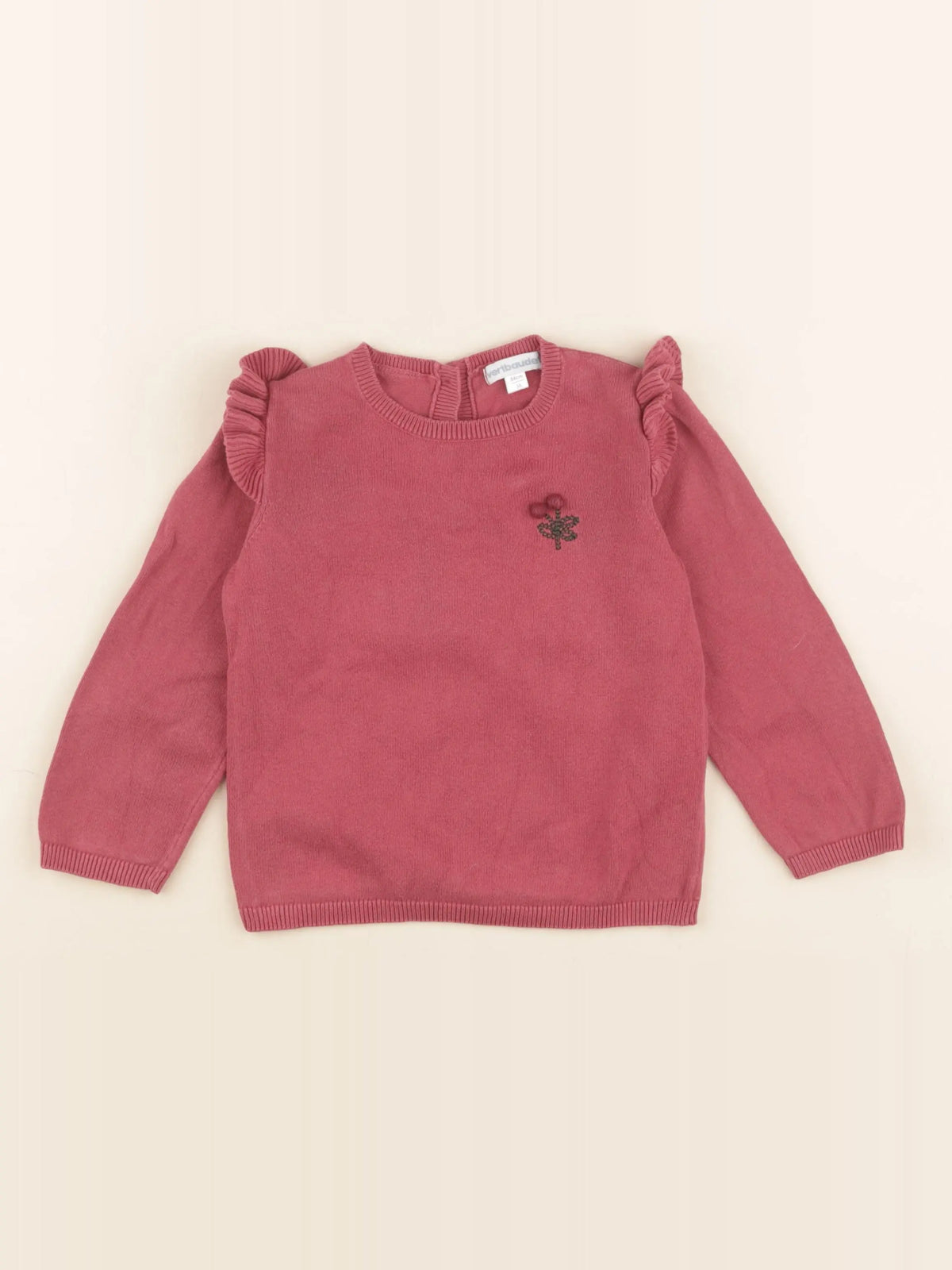 Vertbaudet - pull rose - 3 ans