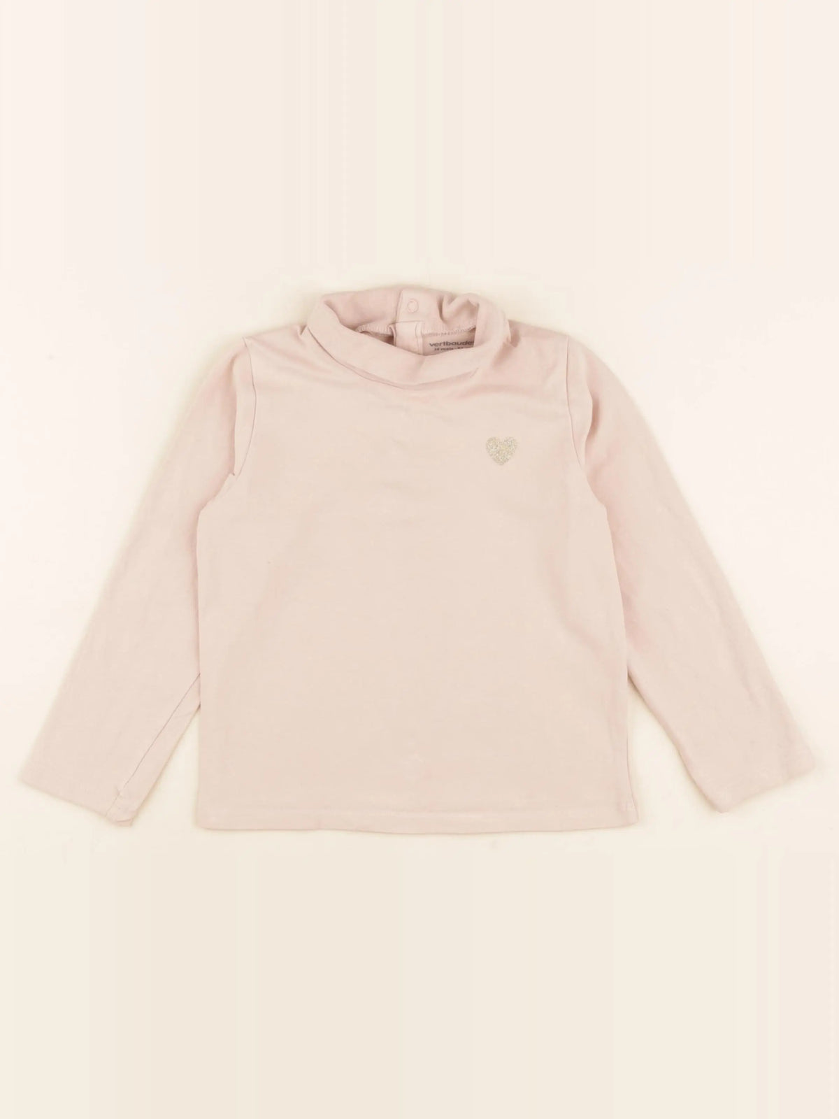 Vertbaudet - sous-pull beige - 36 mois