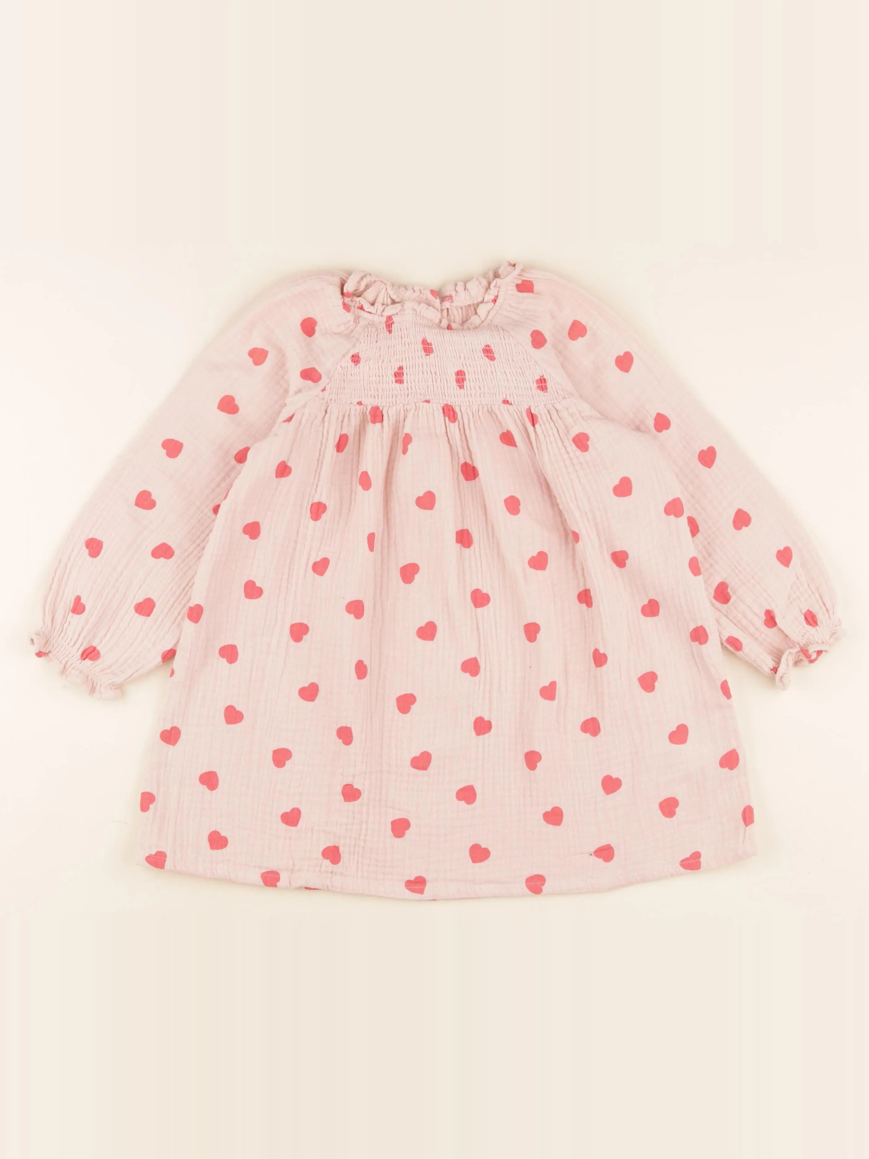 Vertbaudet - robe rose - 36 mois