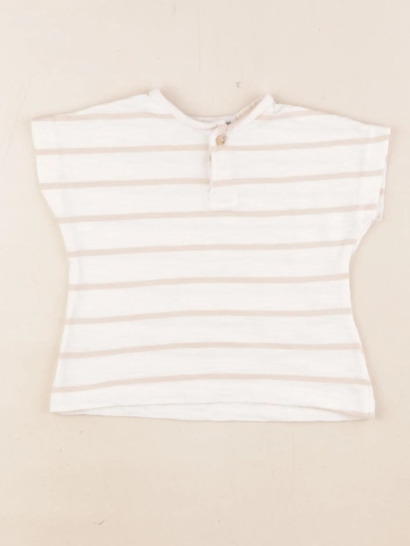 Zara - tee-shirt beige - 3/6 mois