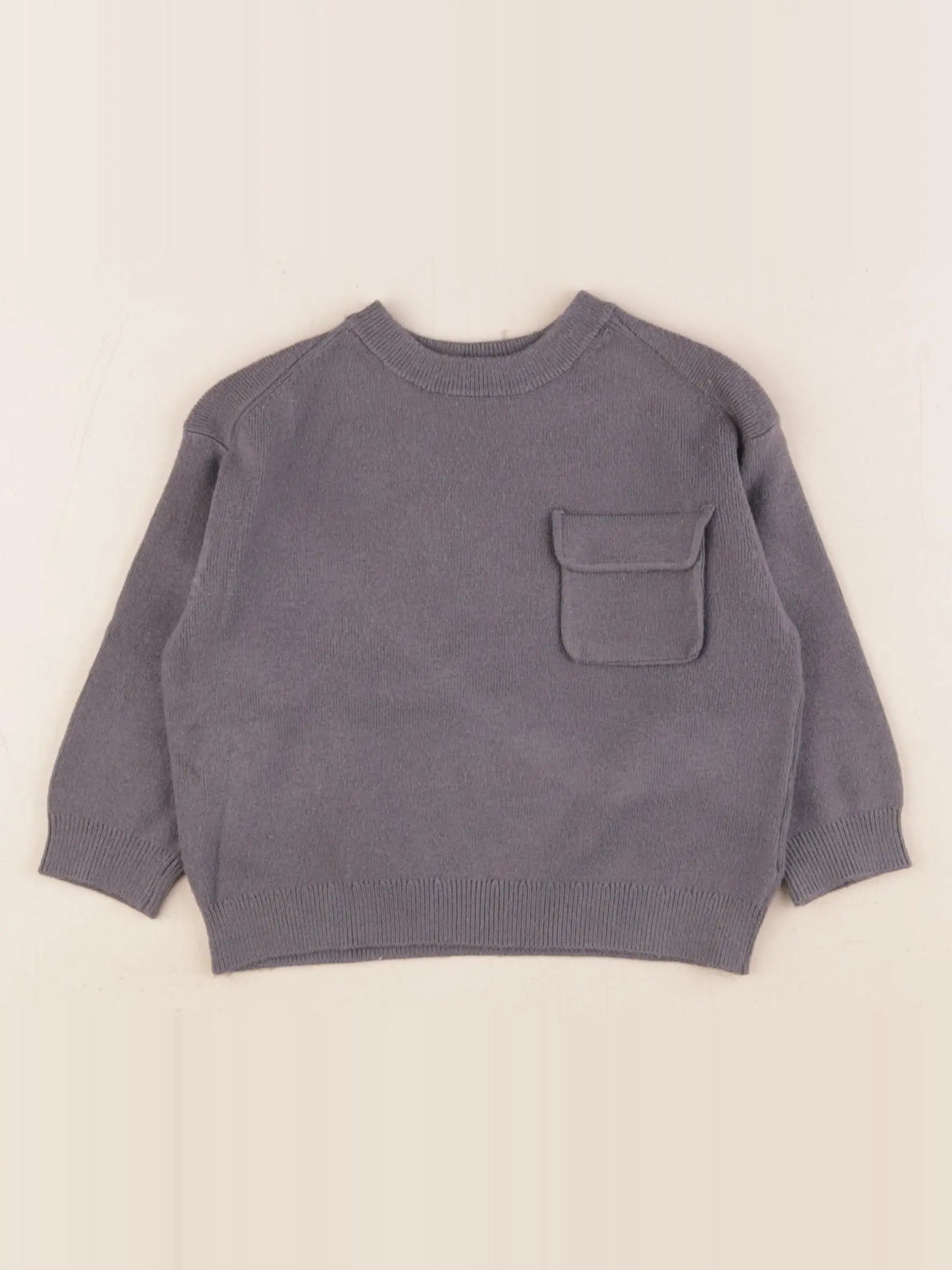 Zara - pull gris - 9/12 mois
