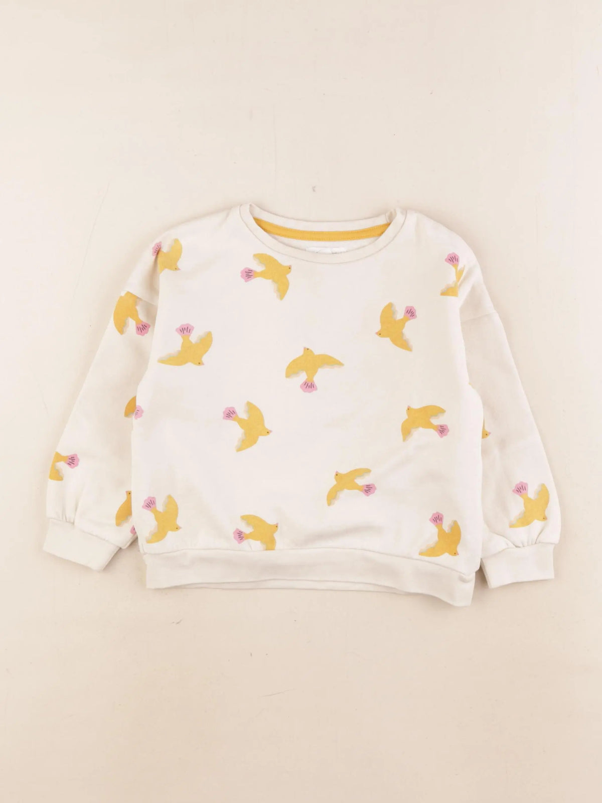 Vertbaudet - sweat beige - 3 ans
