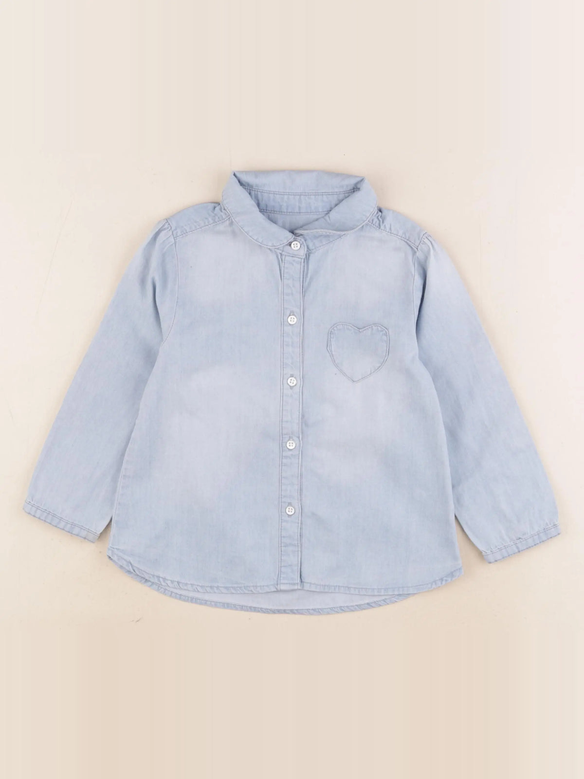 Vertbaudet - chemise bleu - 24 mois