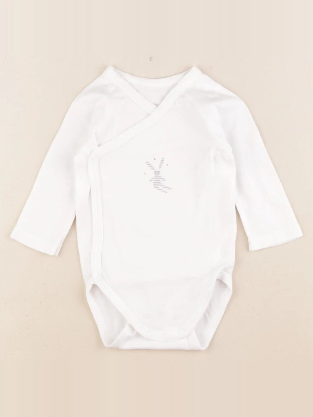 Petit Bateau - body blanc - 6 mois