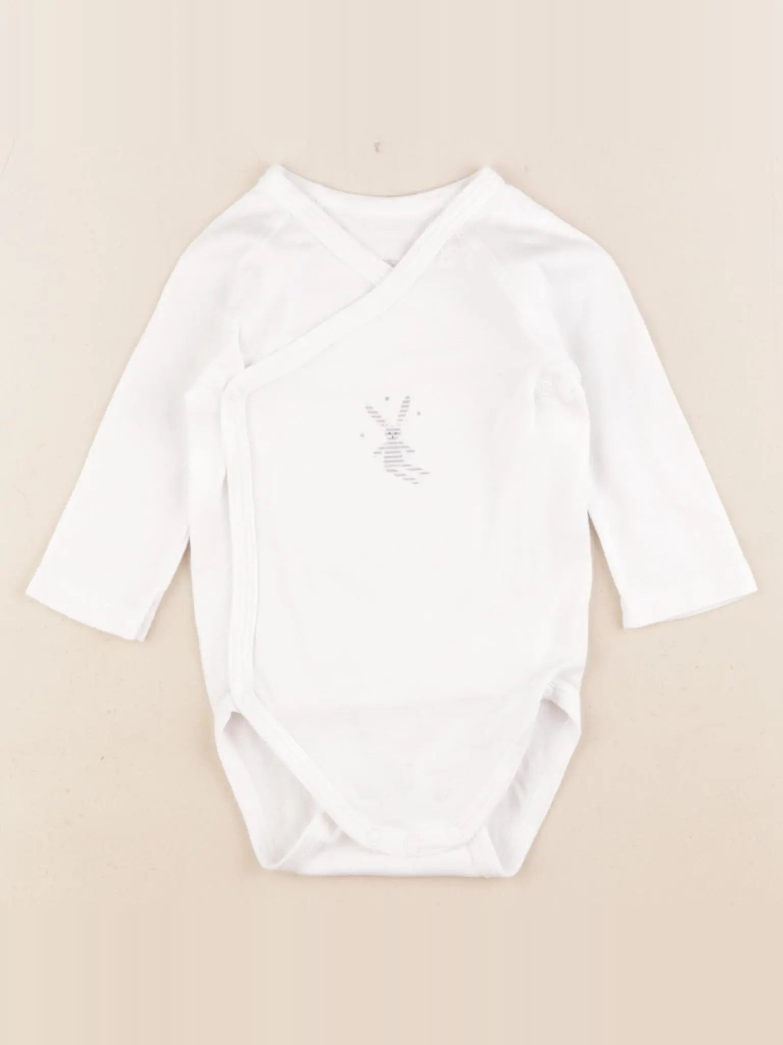 Petit Bateau - body blanc - 6 mois