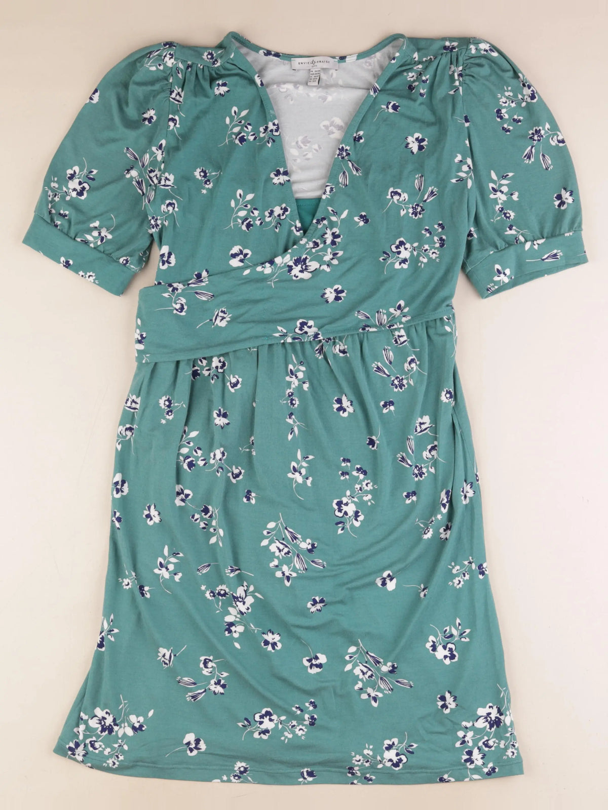 Envie de fraise - robe grossesse, allaitement vert - 36 à 38
