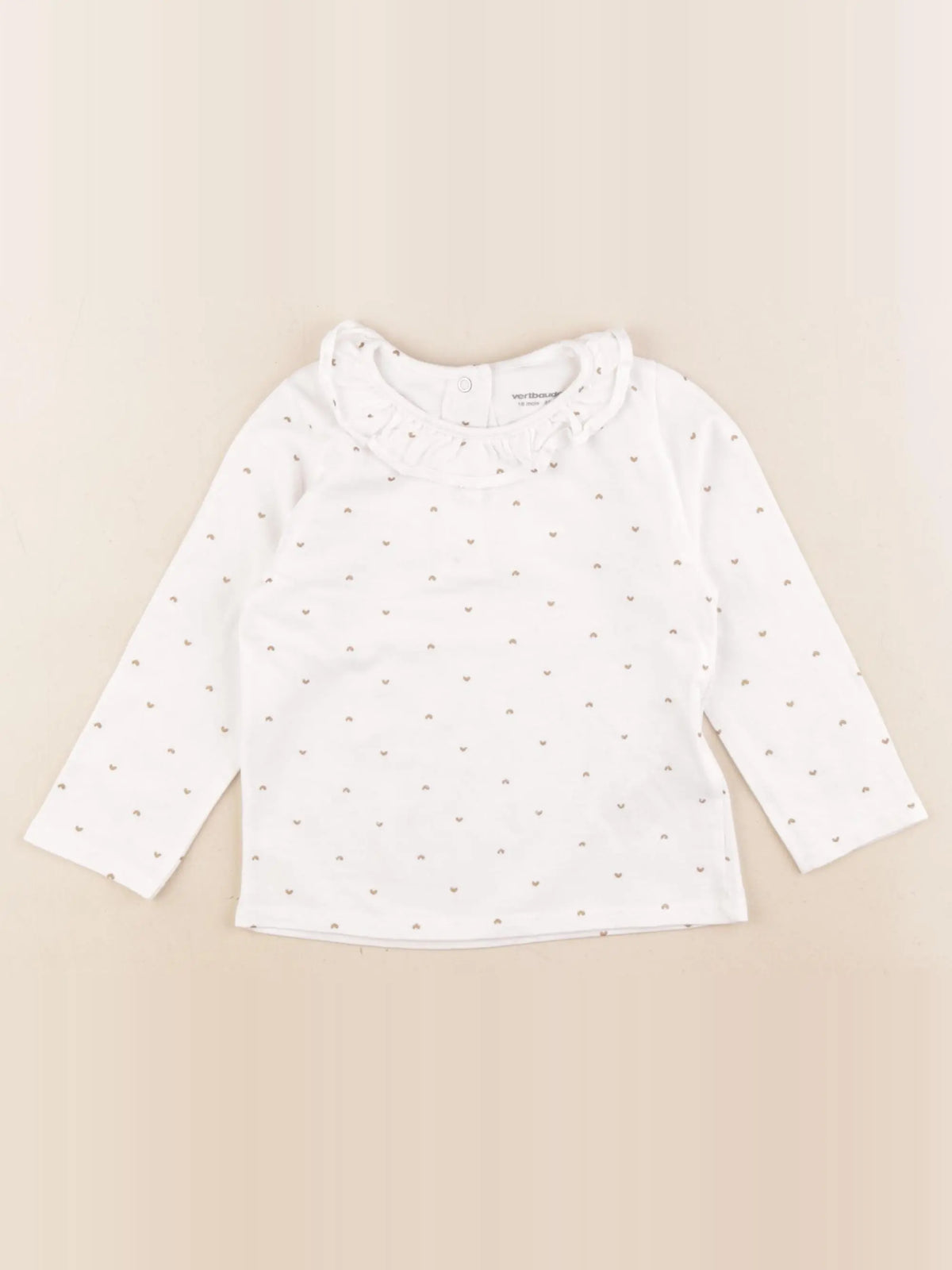 Vertbaudet - tee-shirt blanc - 18 mois