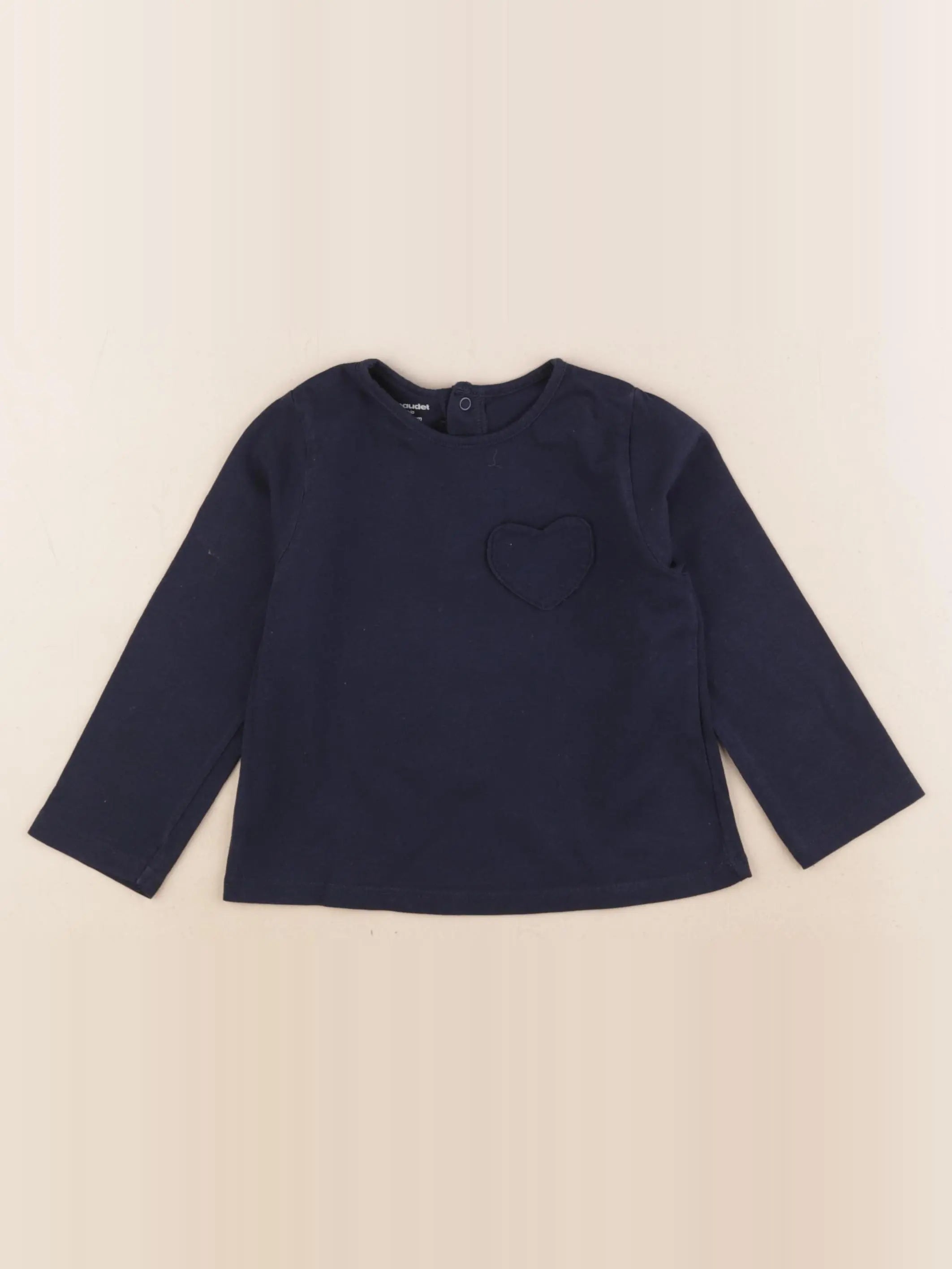 Vertbaudet - tee-shirt bleu - 18 mois