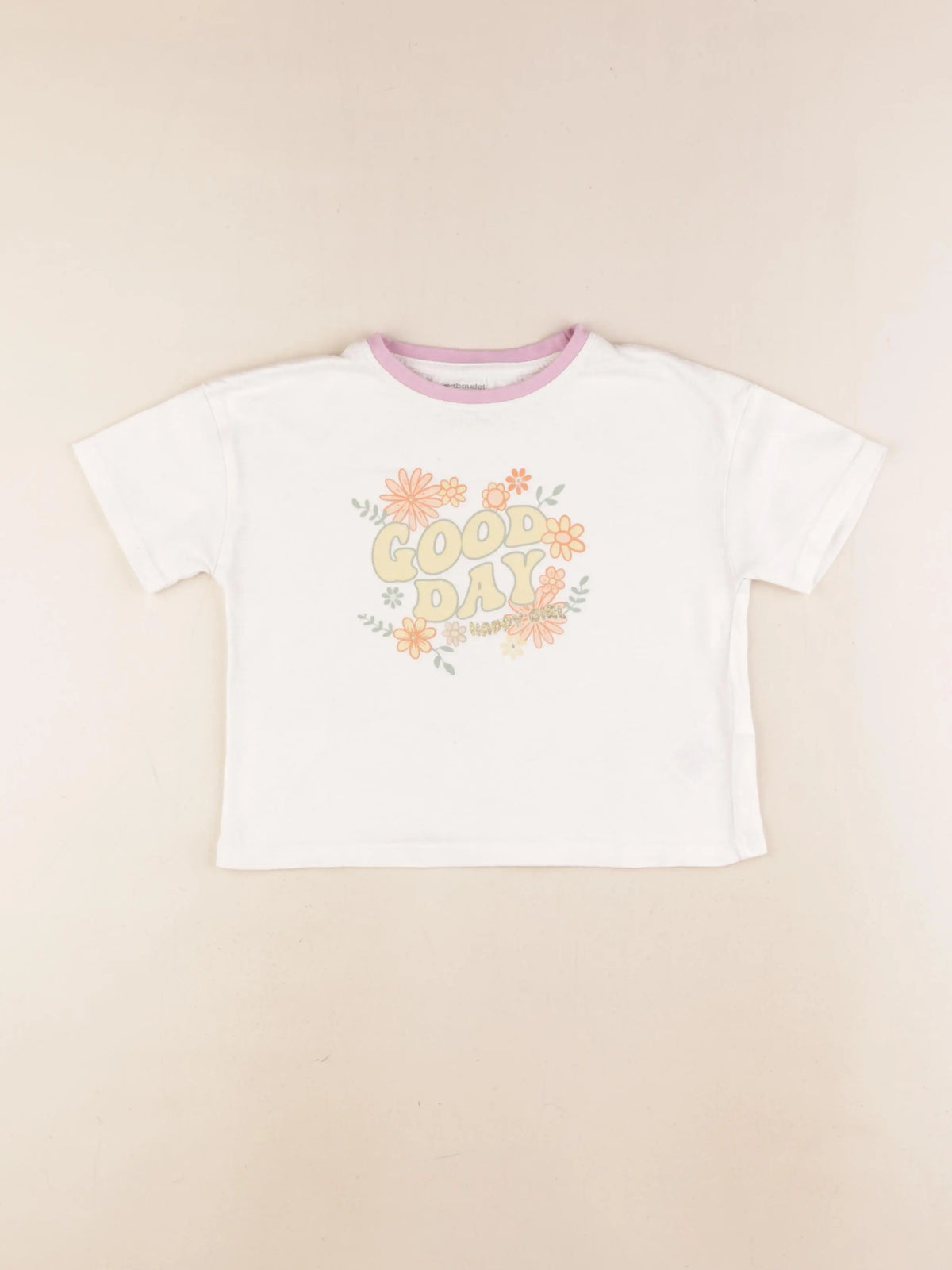 Vertbaudet - tee-shirt beige - 5 ans
